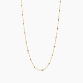 Faceted Satellite Cable Chain Necklace