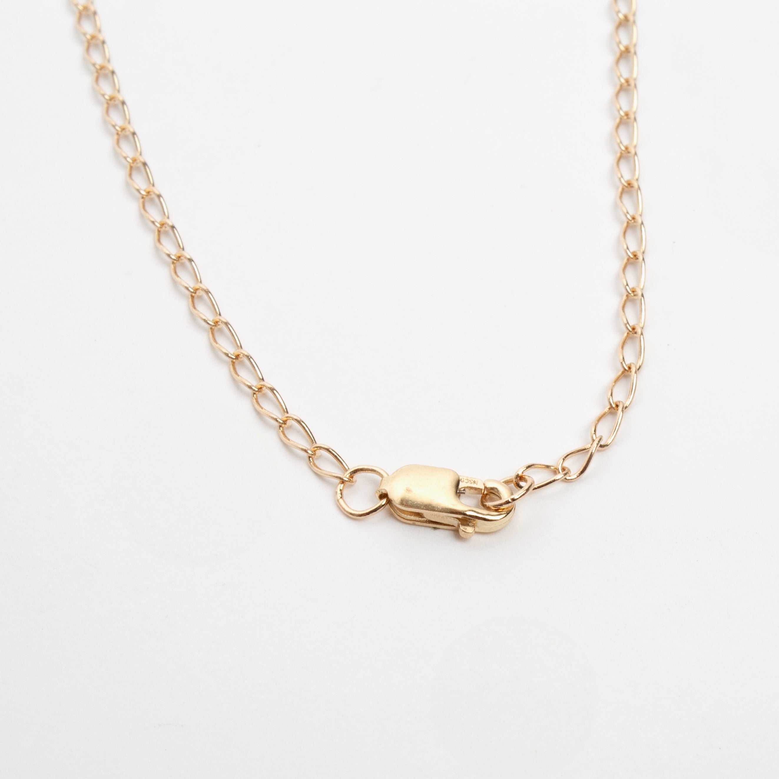 Elongated Curb Chain Necklace