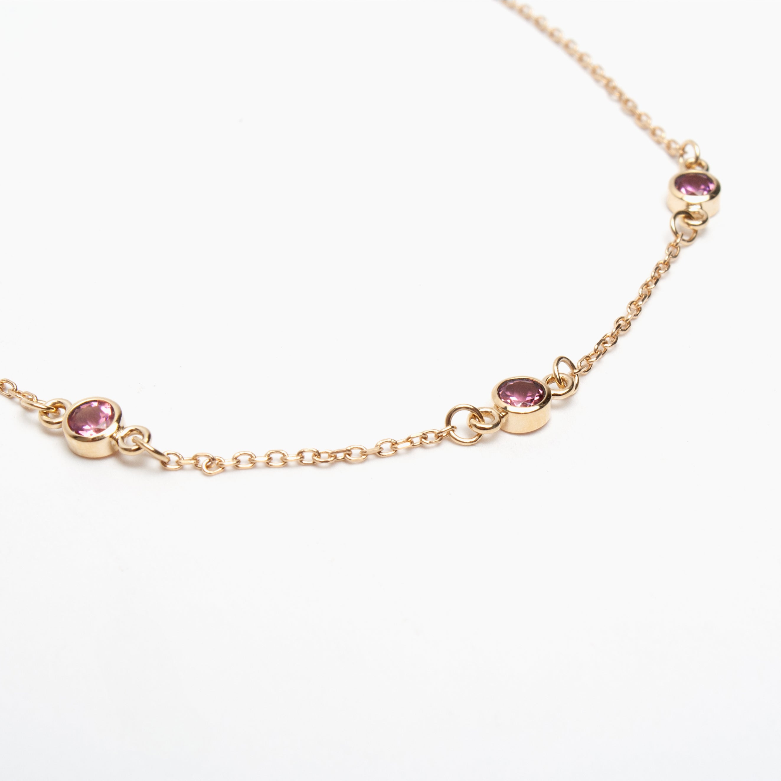 Three-Stone Bezel Bracelet