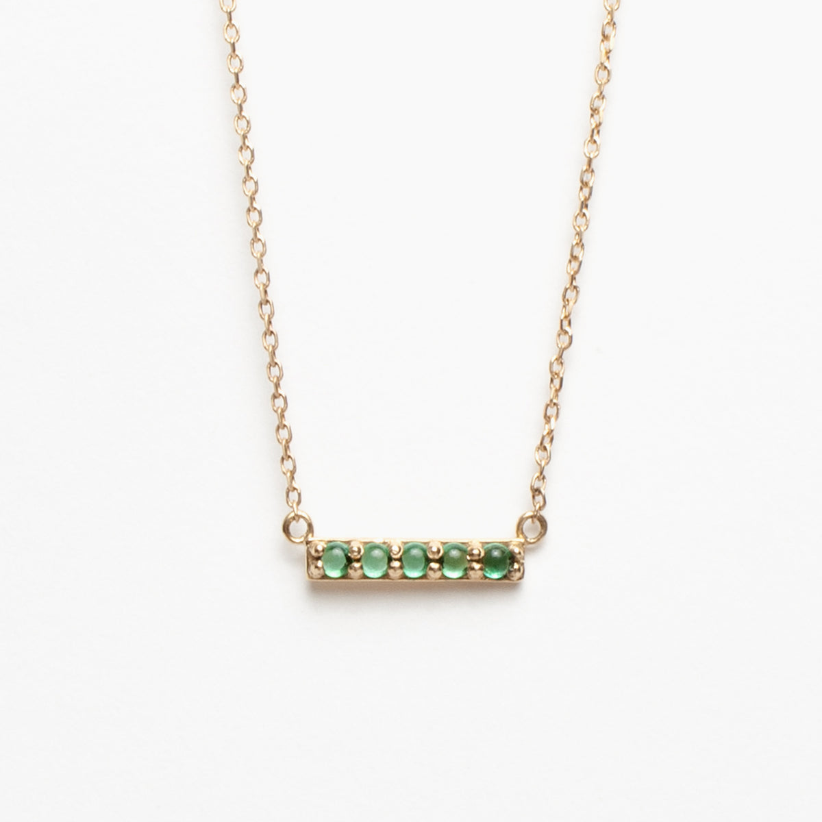 Gemstone Bar Necklace