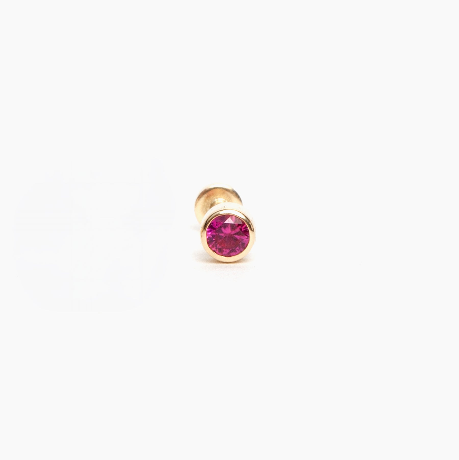 Ruby Flat Back Stud Earrings