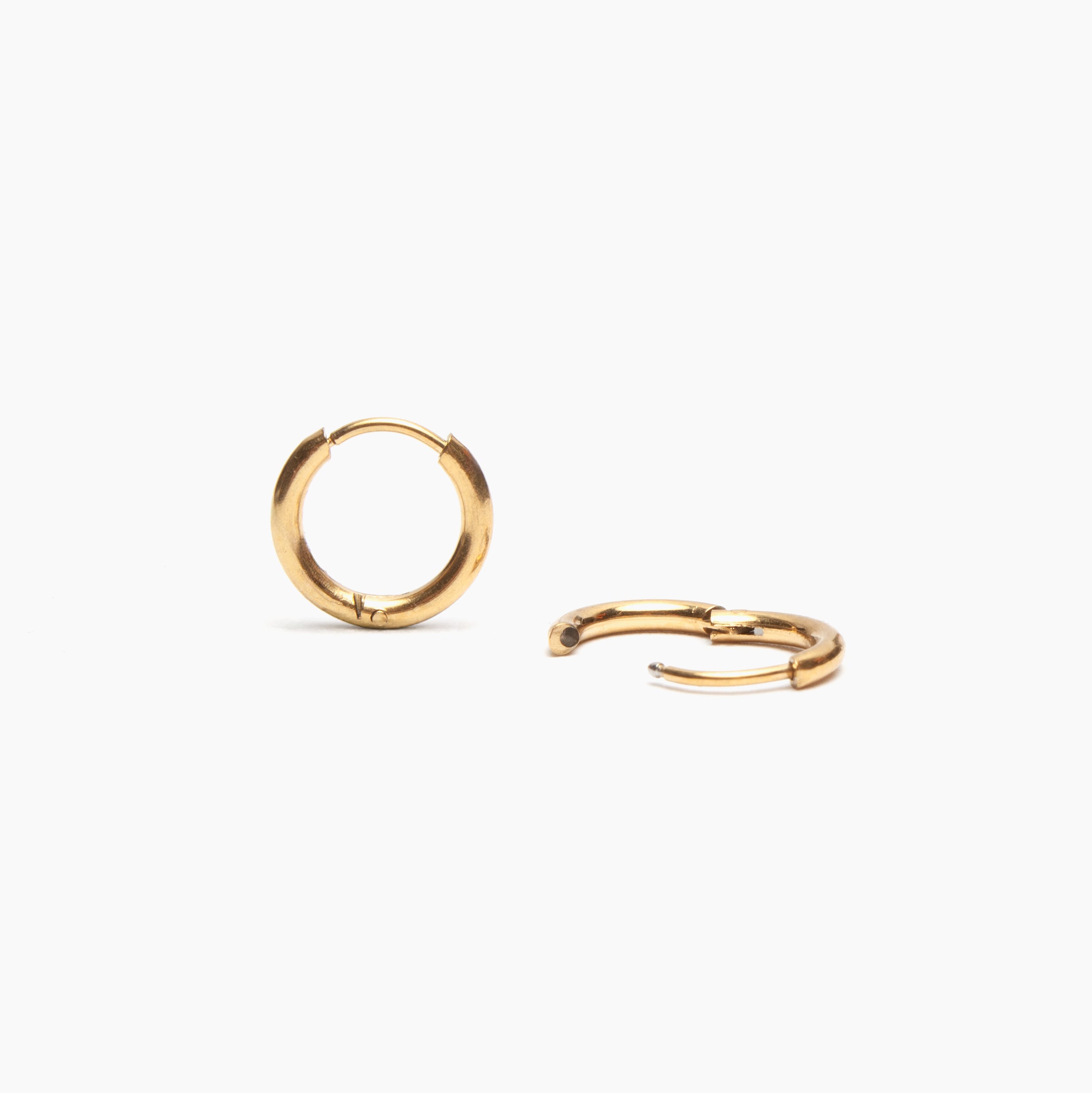 18K Gold PVD Classic Huggie Hoop Earrings