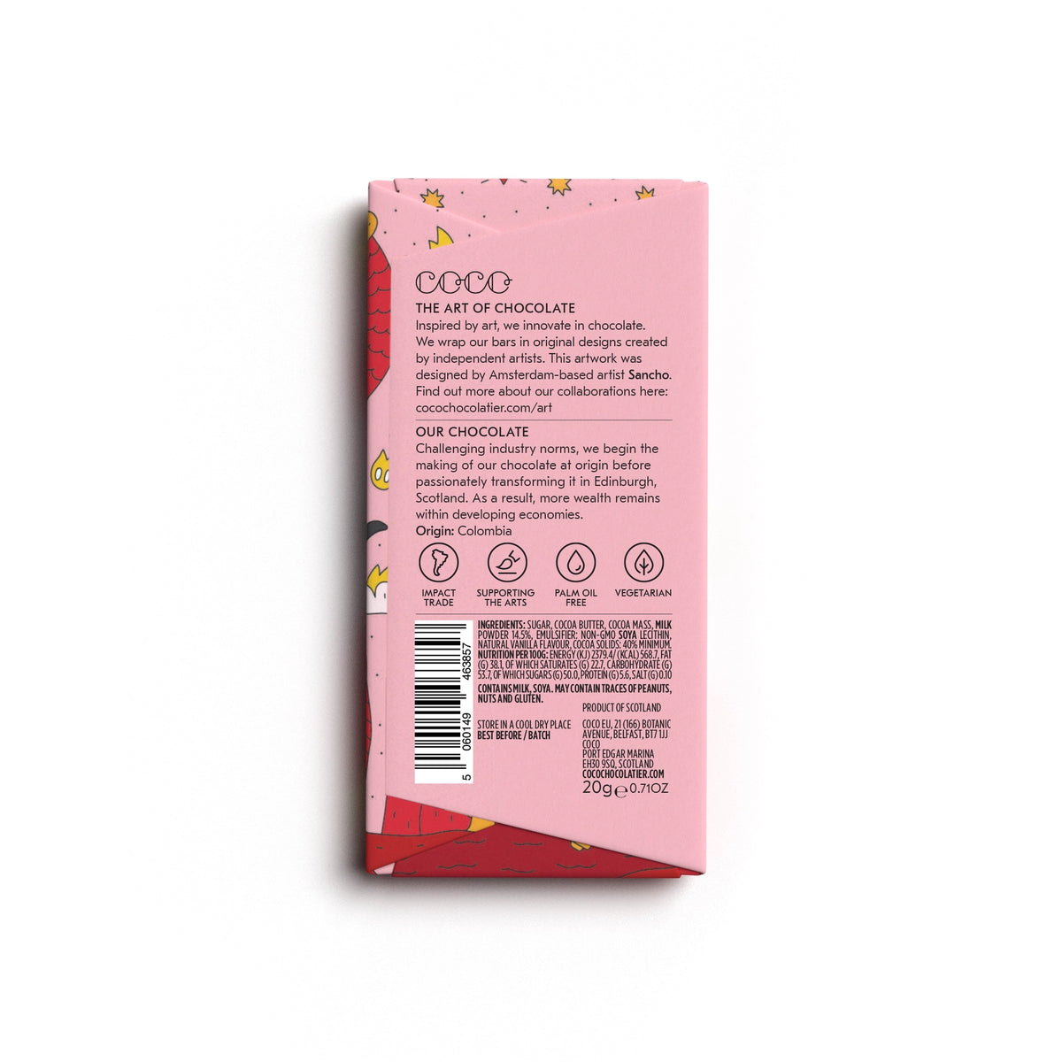 20g Colombian Milk Chocolate