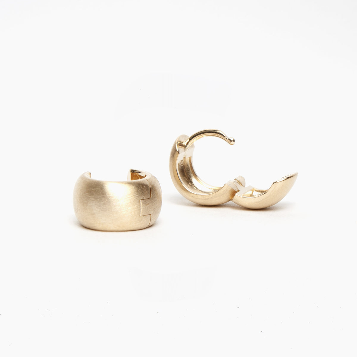 Wide Hinged Hoop Earrings