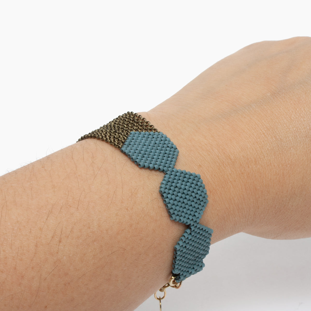 Row Bracelet in Shale Blue