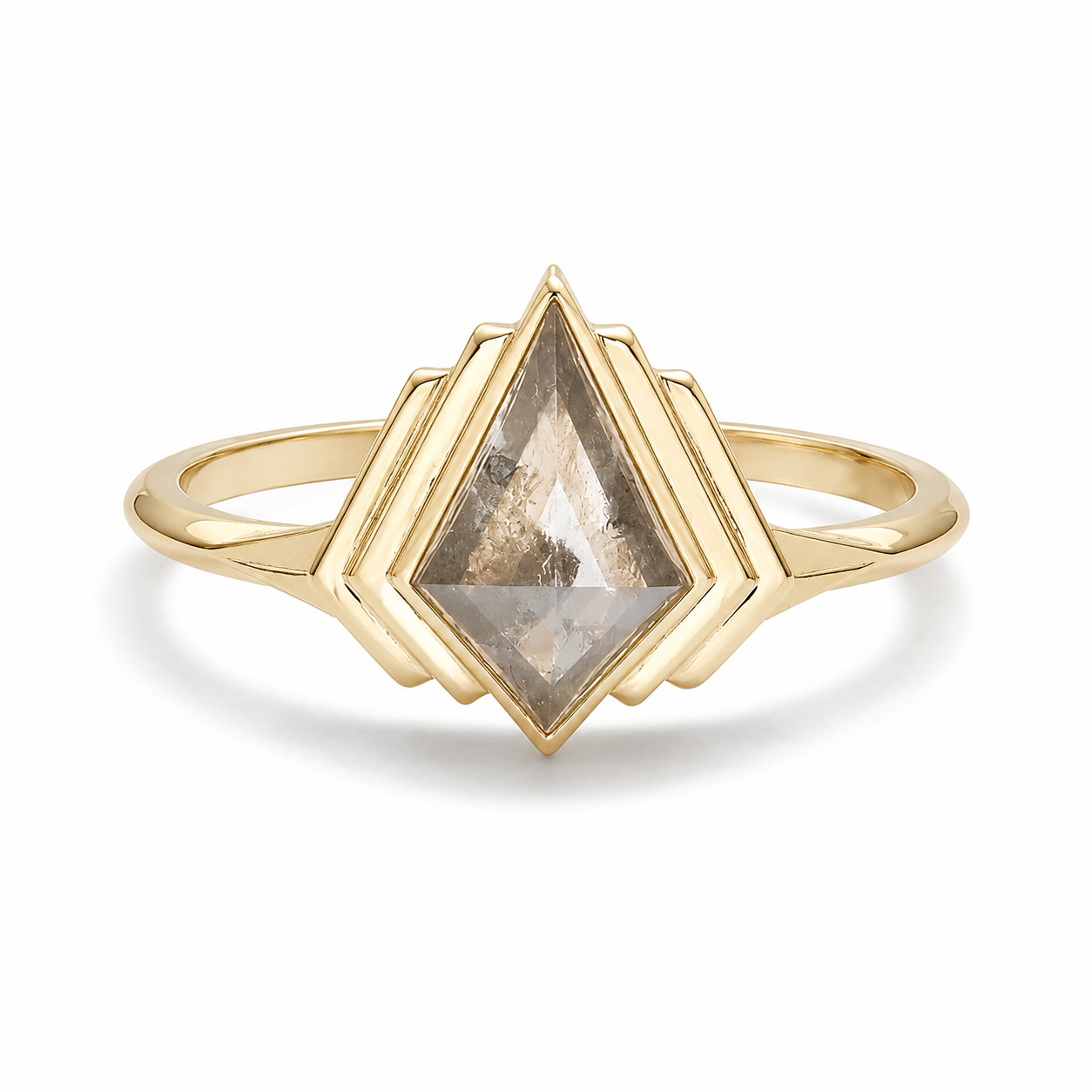 Adra salt & pepper diamond ring
