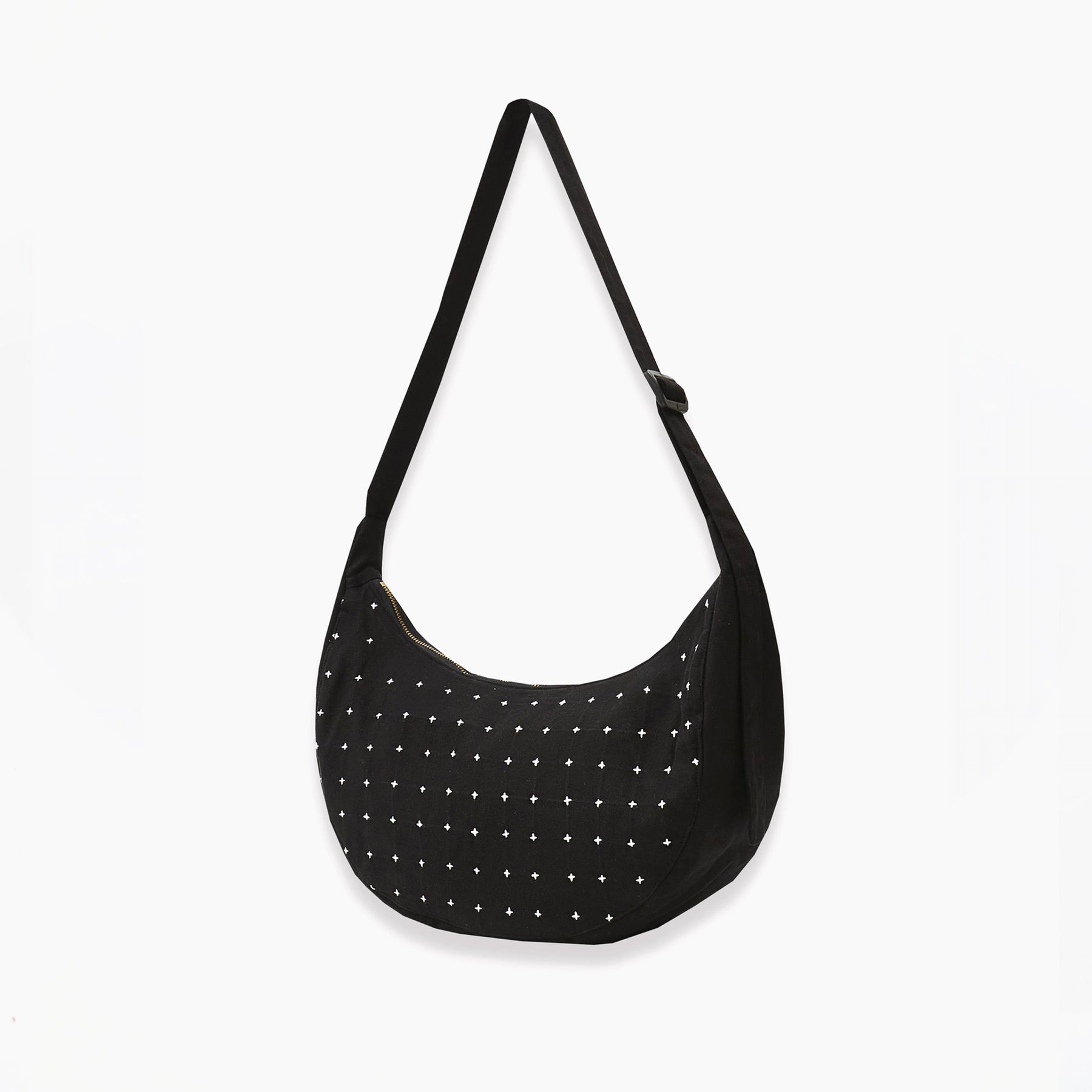 Cross-Stitch Crescent Bag