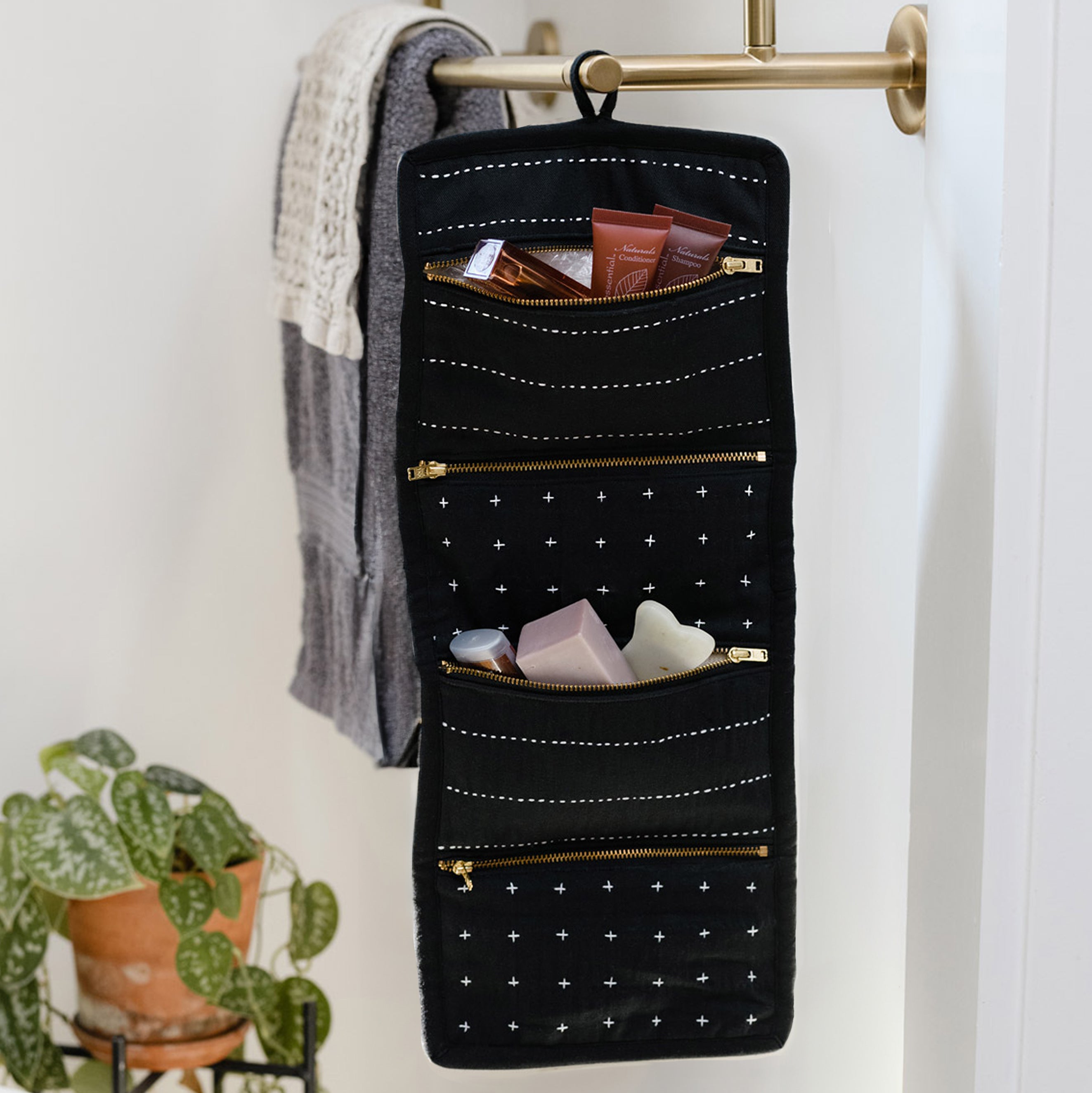 Small Charcoal Travel Organizer