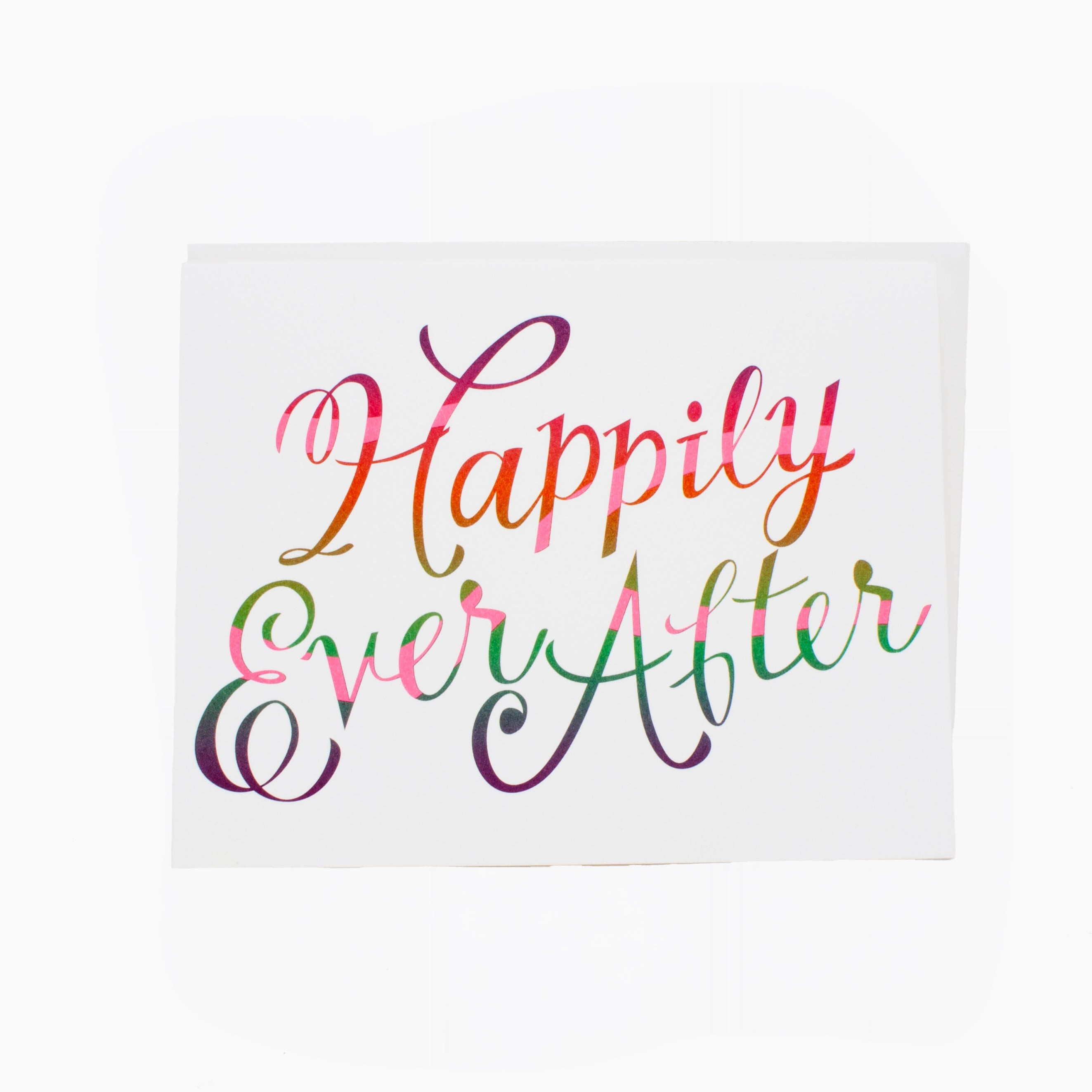 Rainbow Happily Ever After Card
