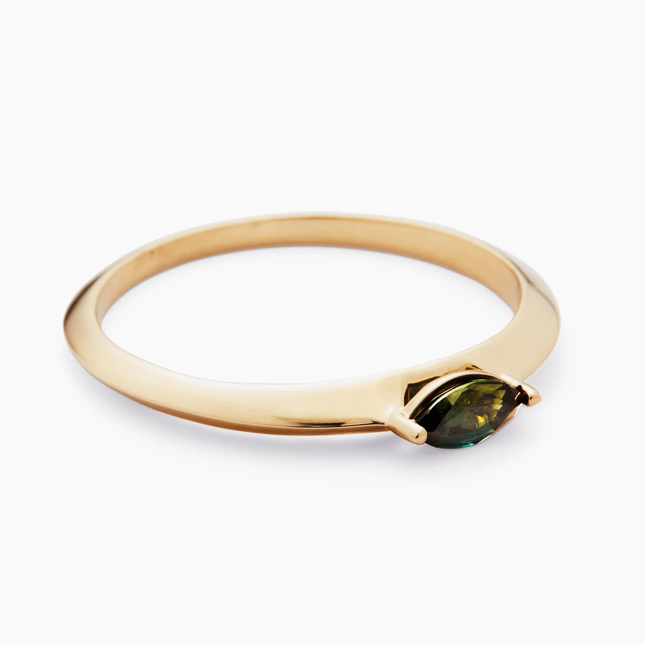 Flora Ring with Marquise Sapphire - Size 7