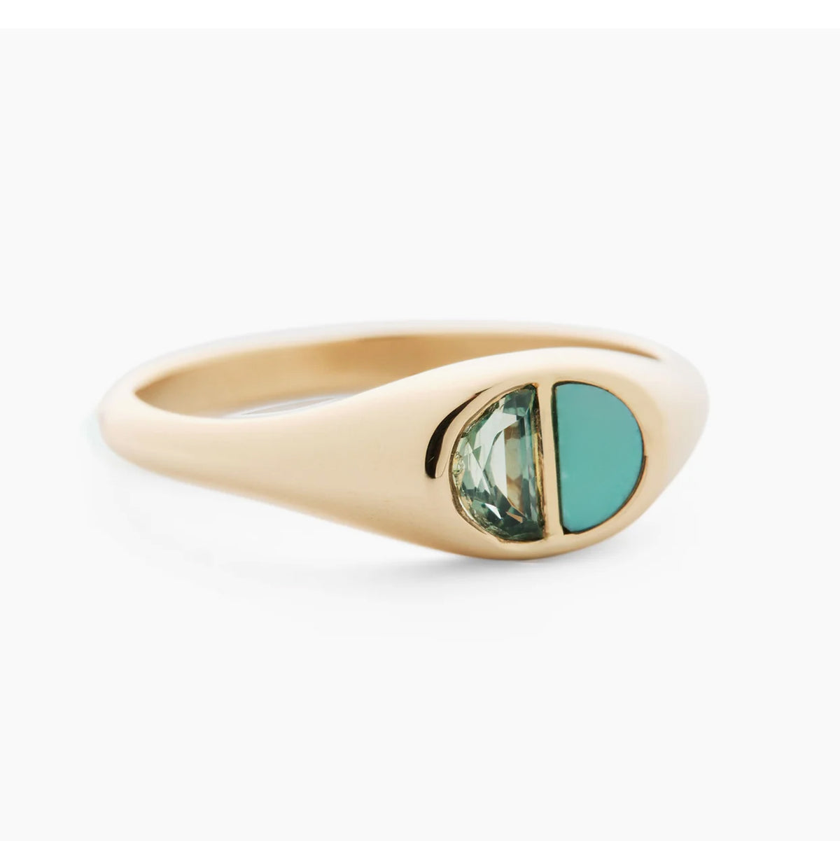 Horizon Ring in Turquoise and Sapphire - Size 7