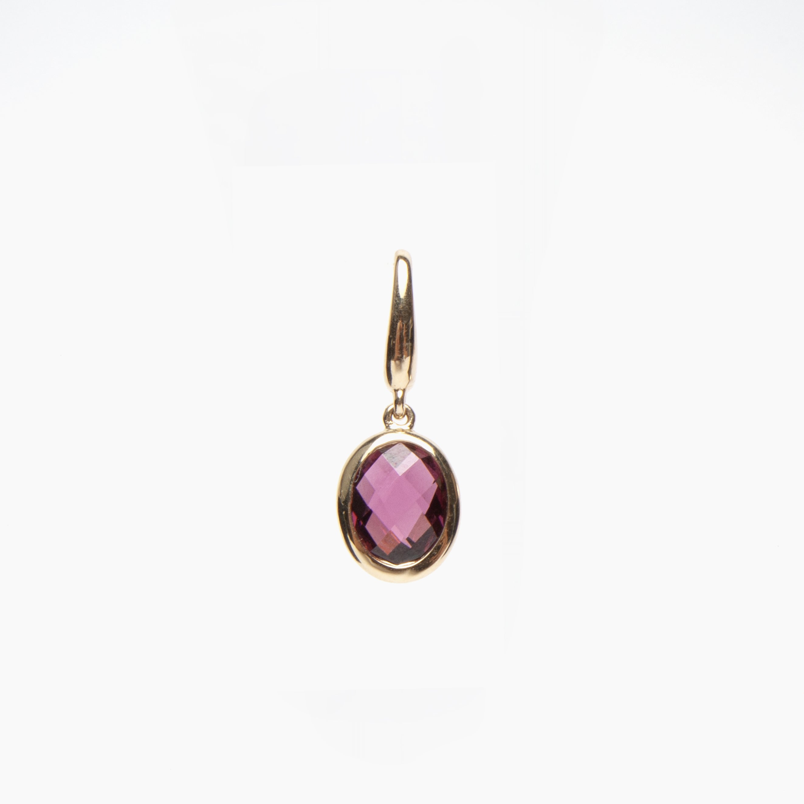Checkerboard Gemstone Charm Pendant