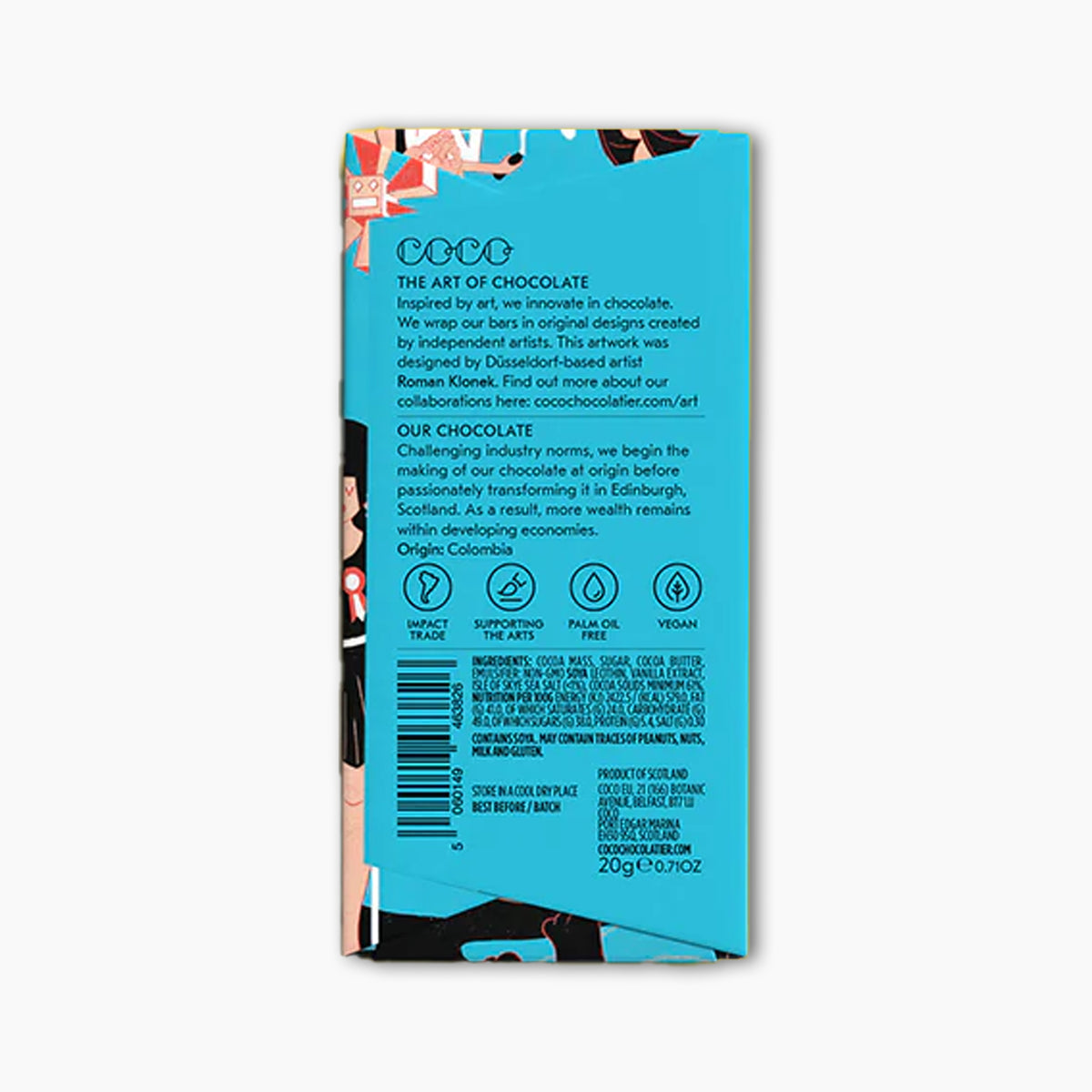 20g Isle of Skye Sea Salt Dark Chocolate