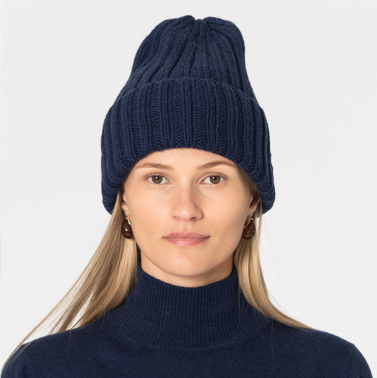 Merino Handknit Thick Rib Hat