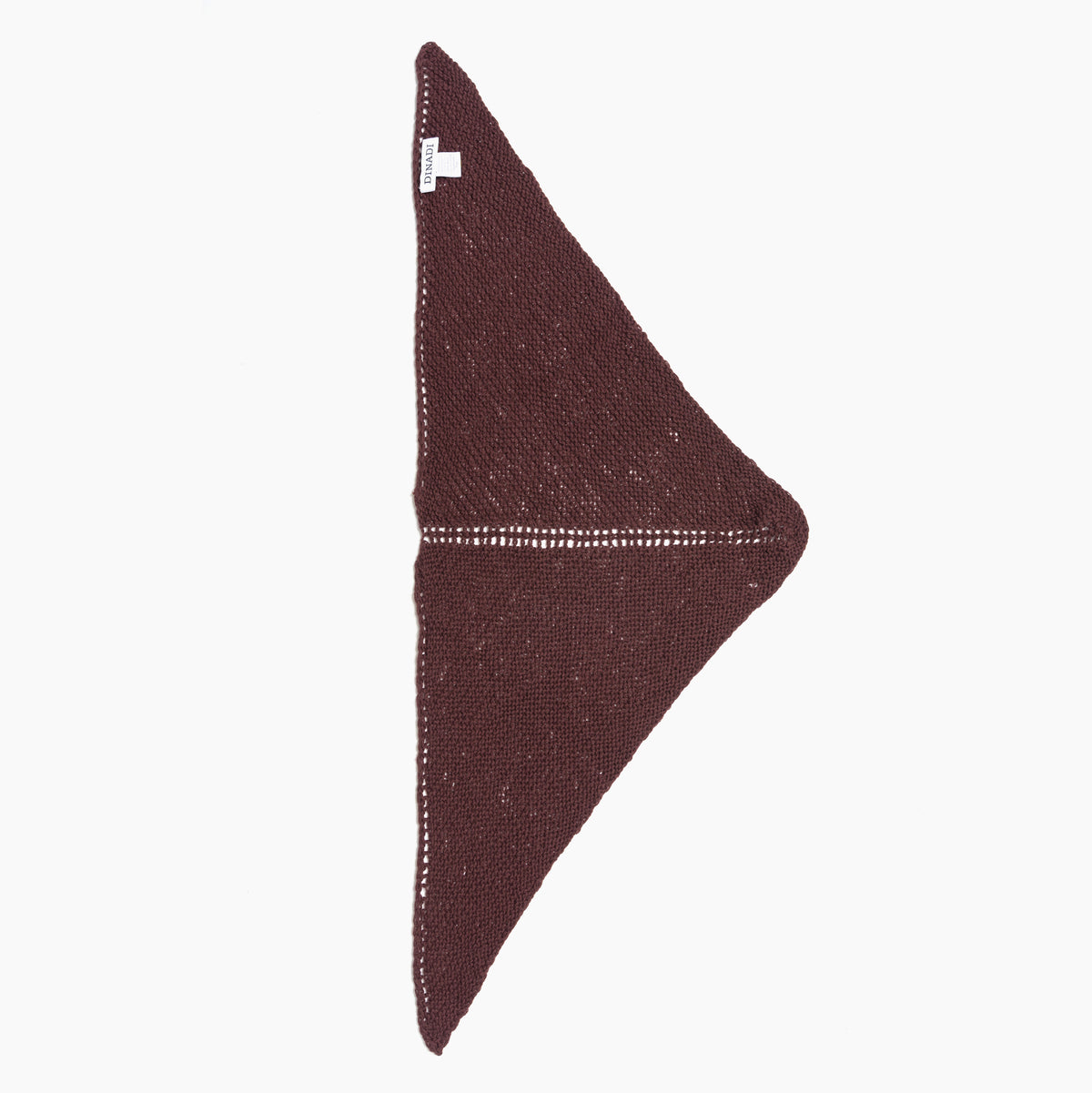 Merino Handknit Triangle Scarf