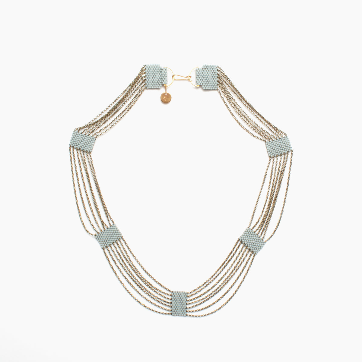 Eternity Necklace in Blue Grey