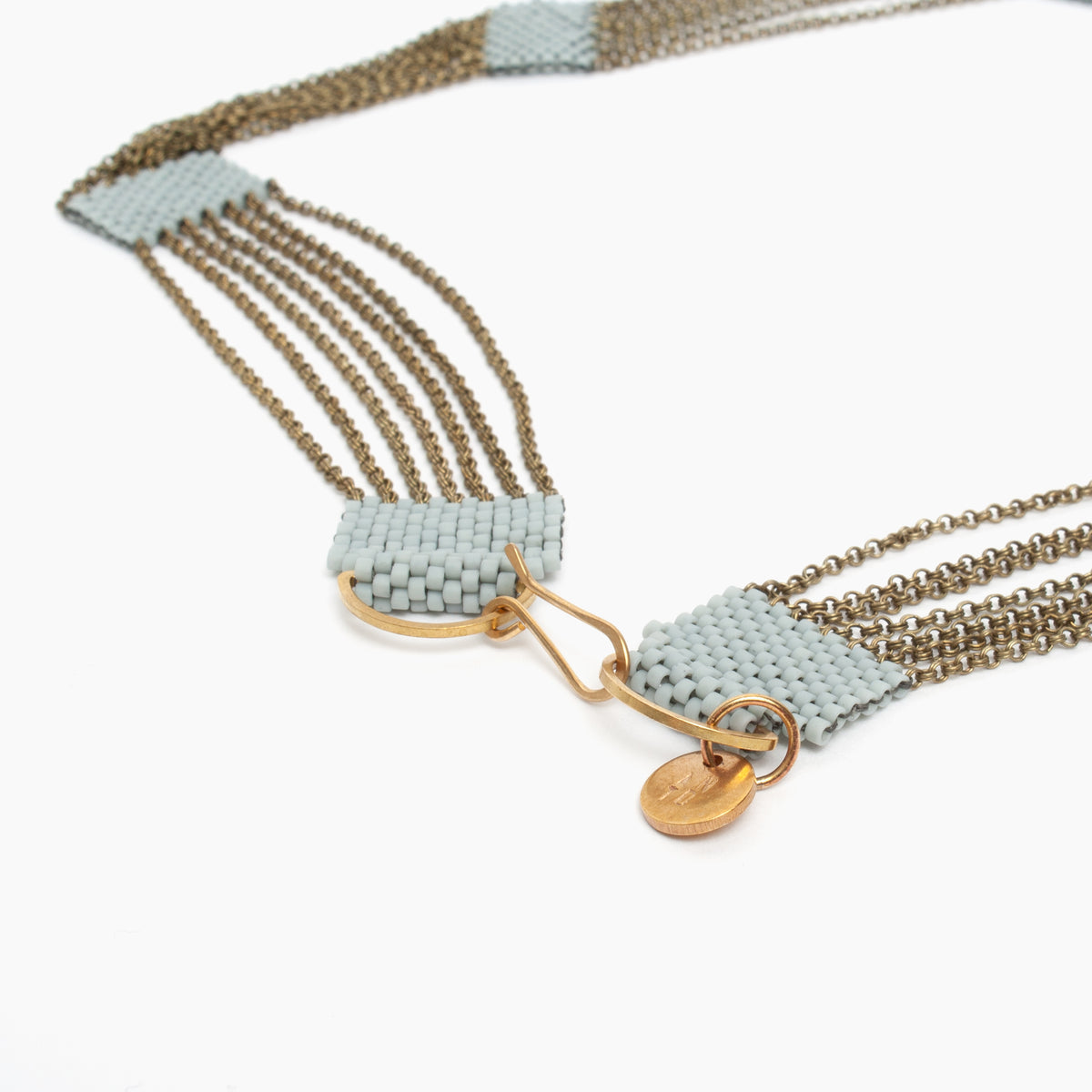 Eternity Necklace in Blue Grey