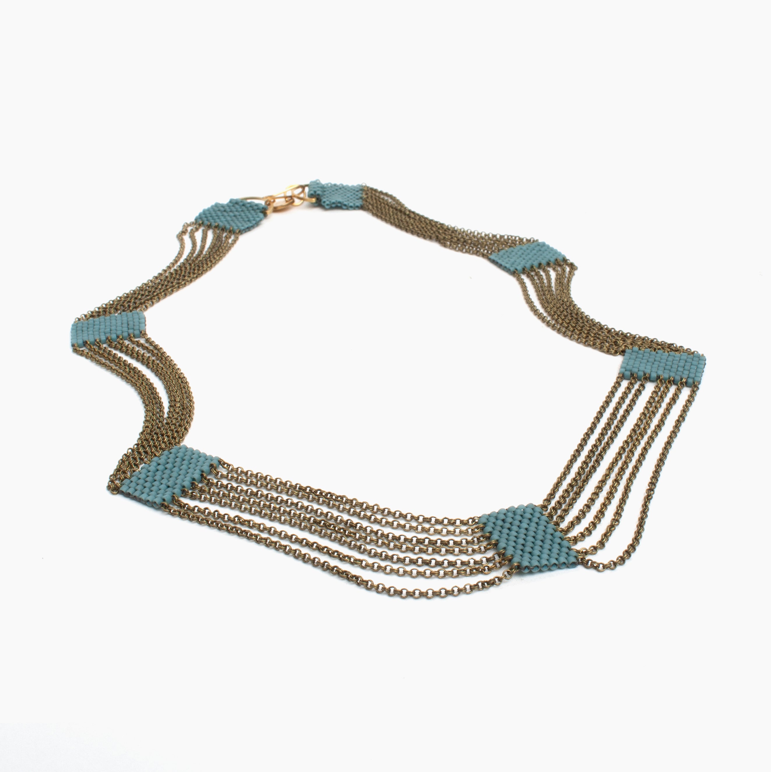 Eternity Necklace in Shale Blue