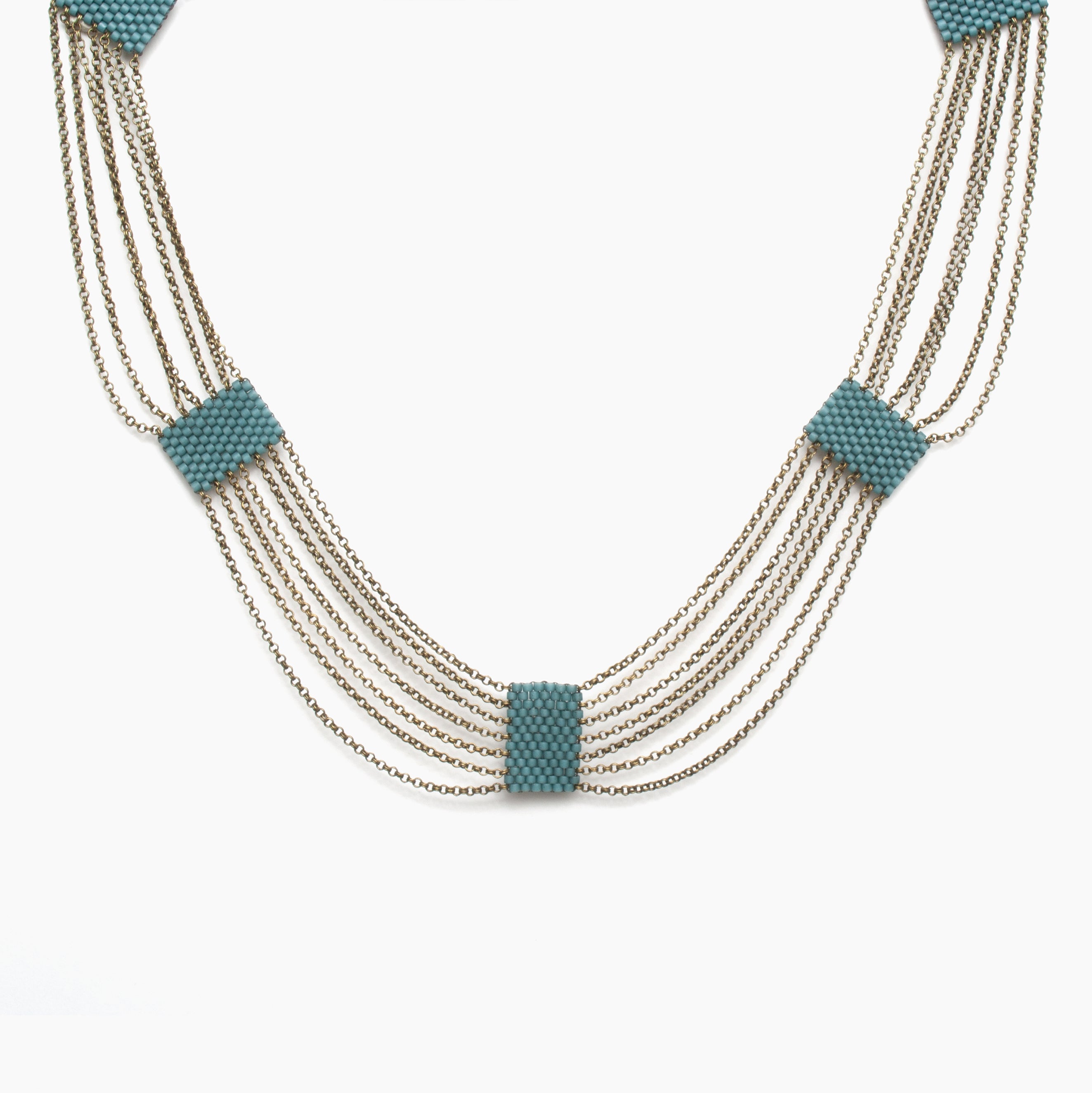 Eternity Necklace in Shale Blue