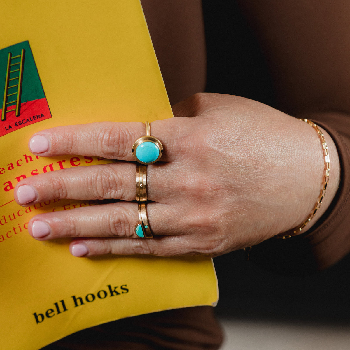Flos ring - Turquoise
