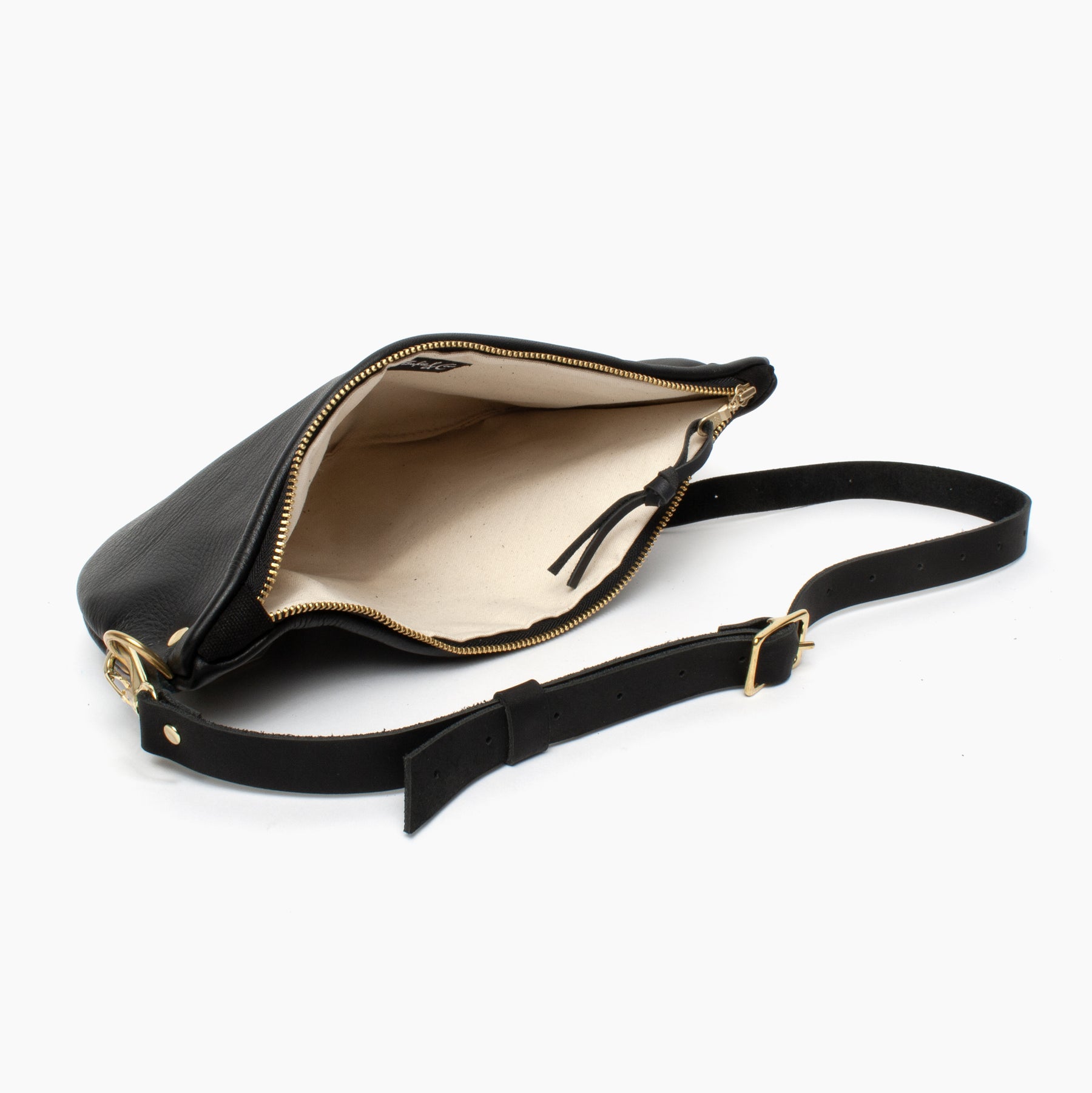 Frankie Pack in Black Leather