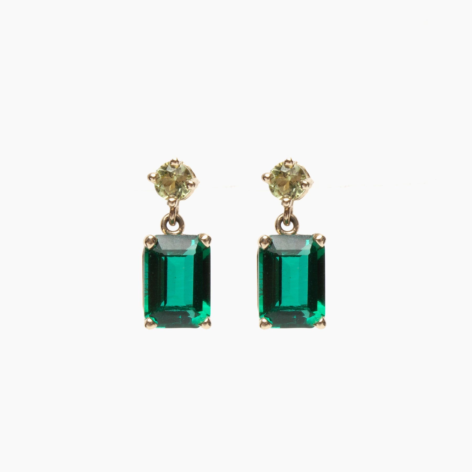 Gemstone Dangle Earrings