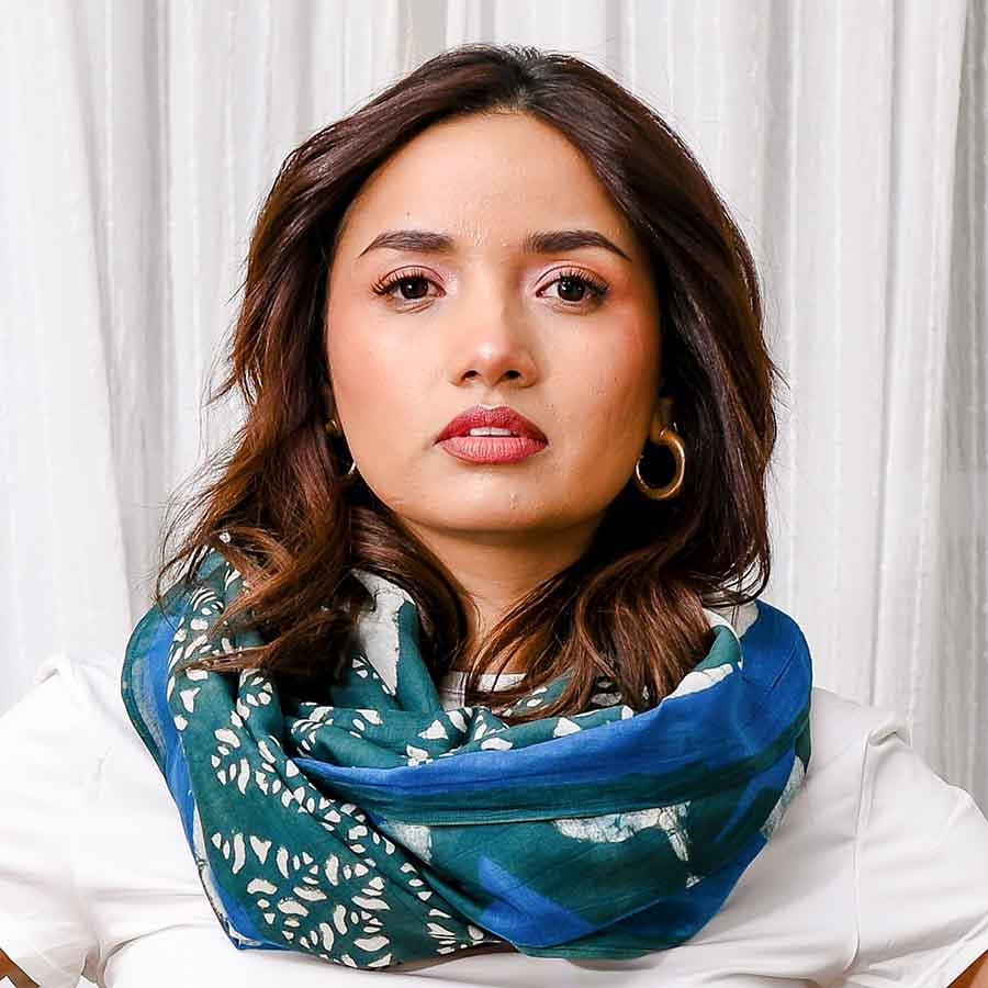 Ethereal Cotton & Silk Scarf