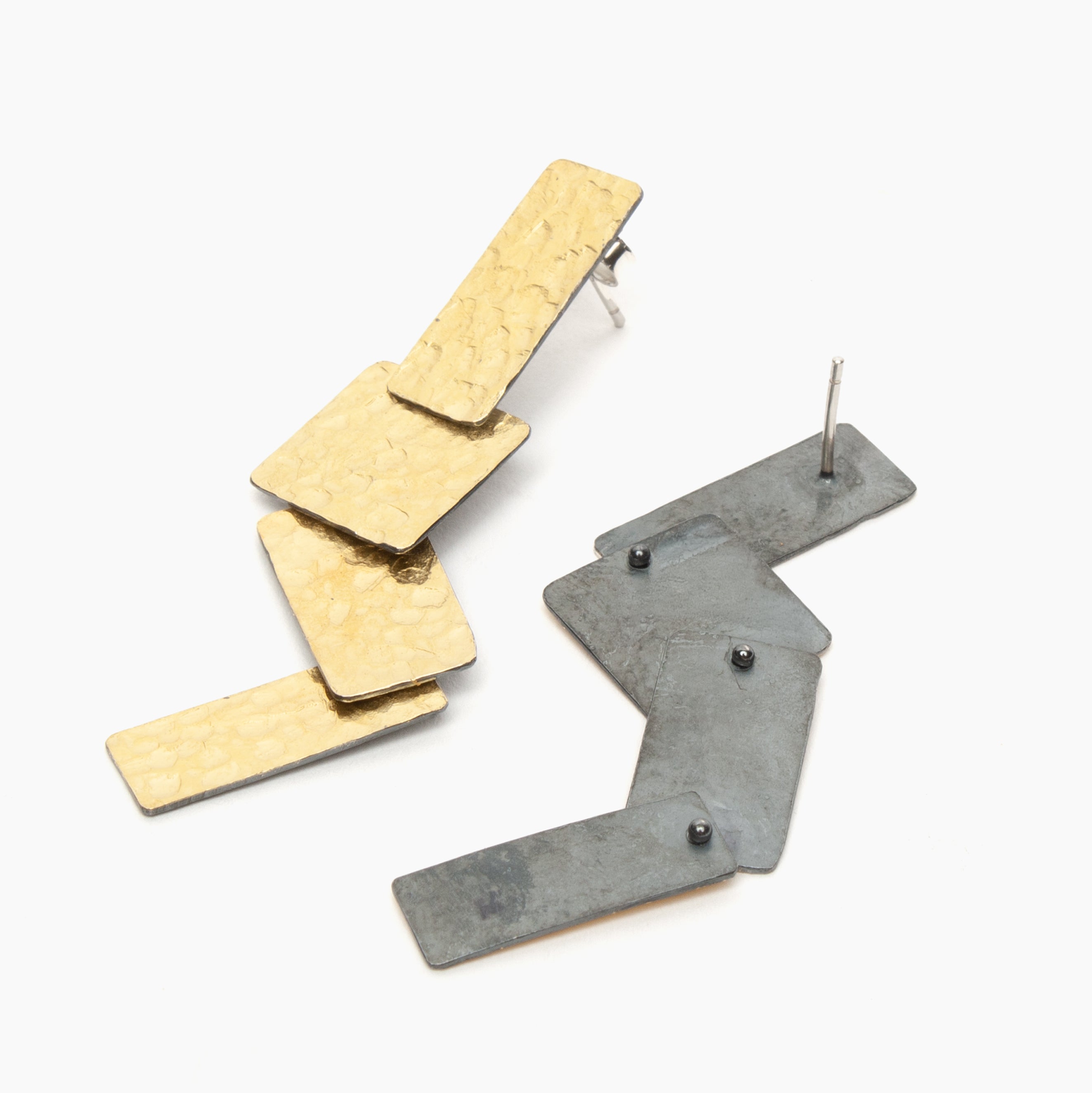 Delicate Tab Link Line Earrings