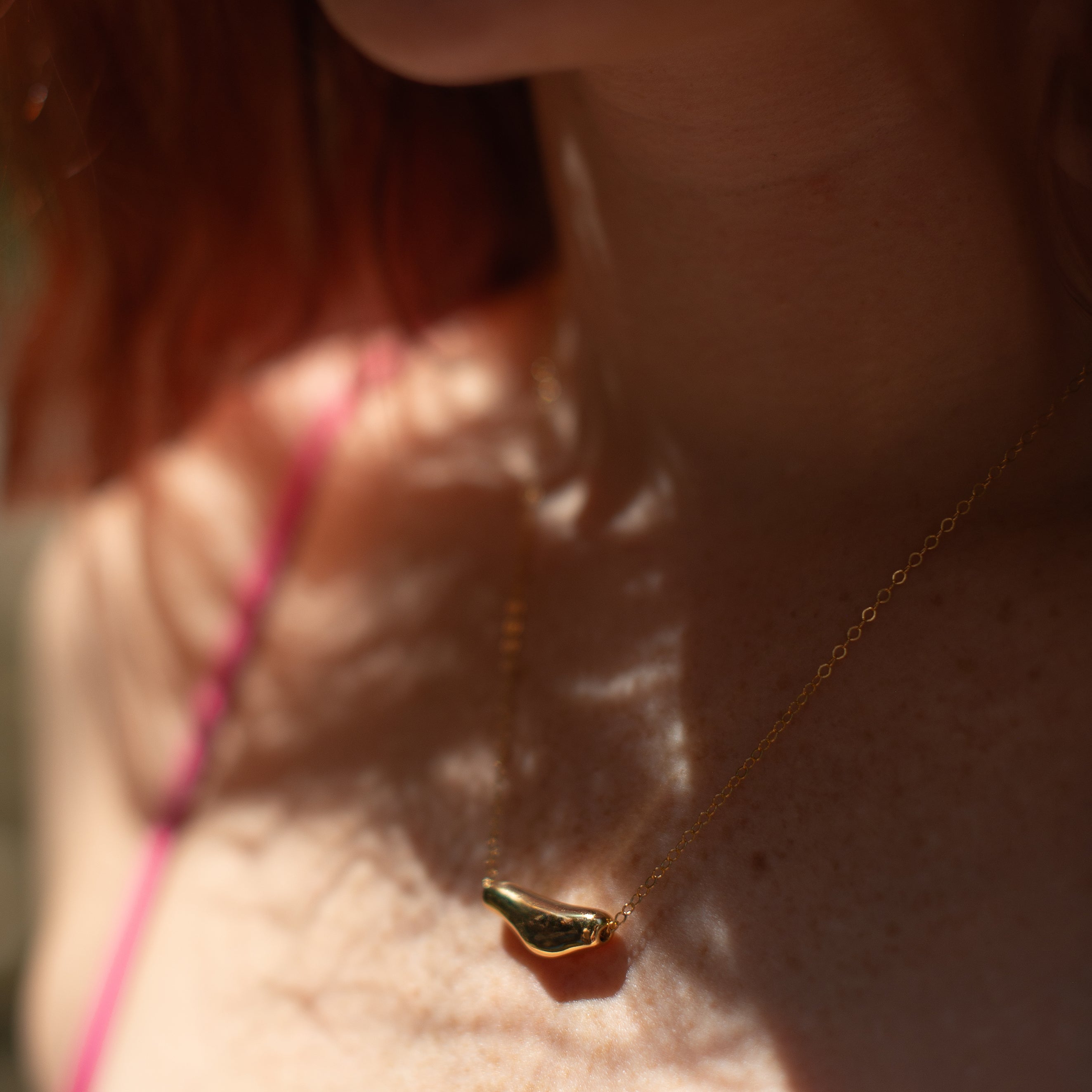 Hazel Gold Drip Necklace