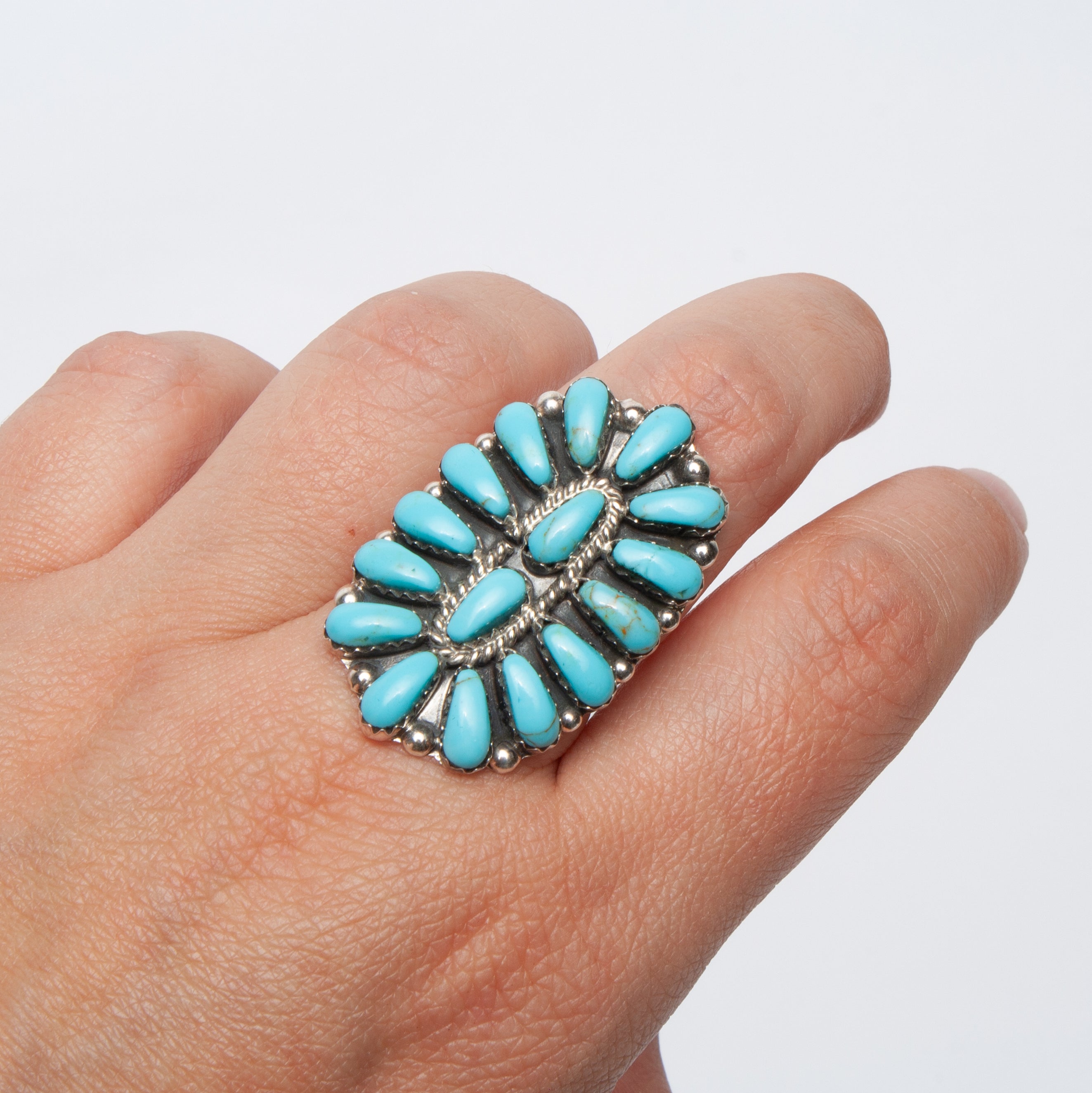 Juliana William Turquoise Navajo Ring