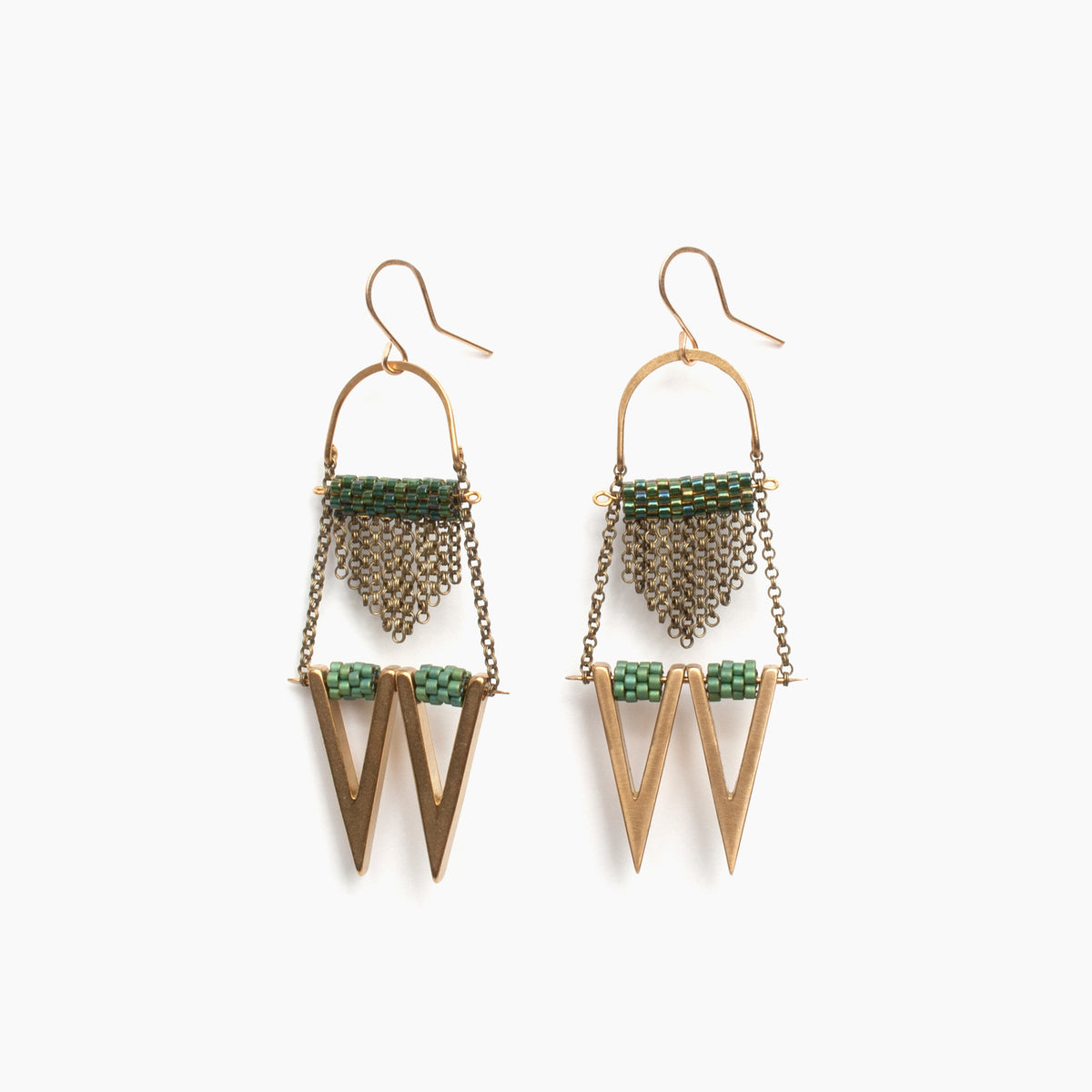 Lola Earrings in Bavarian Green