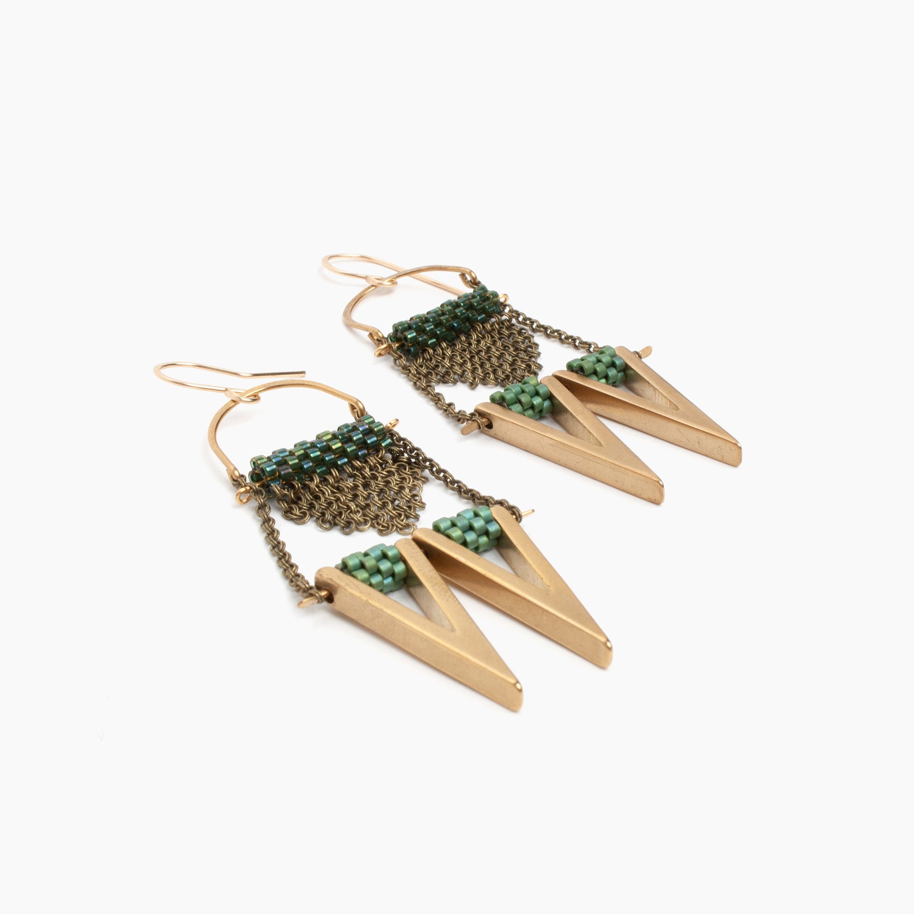 Lola Earrings in Bavarian Green