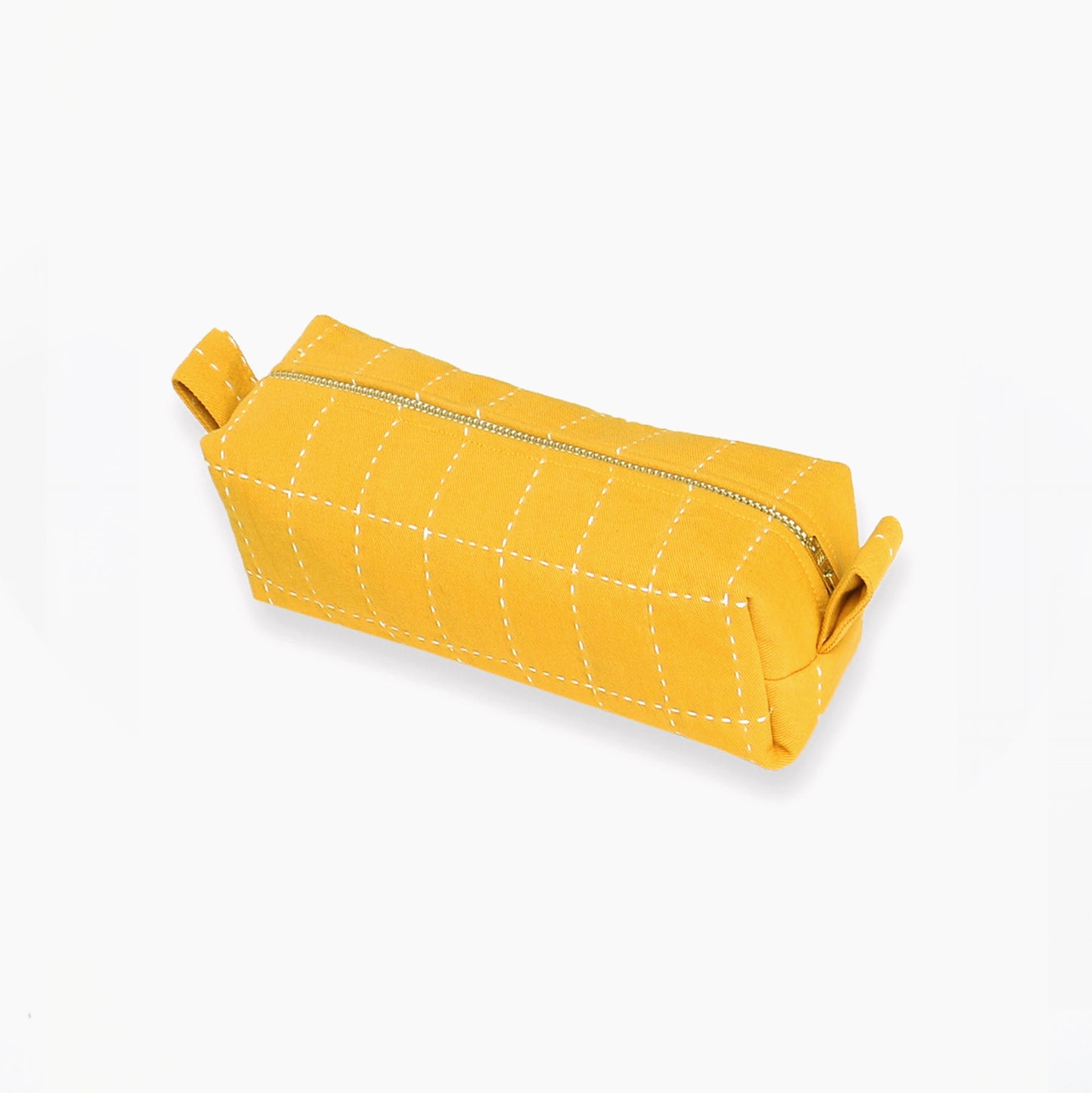 Small Grid-Stitch Toiletry Bag