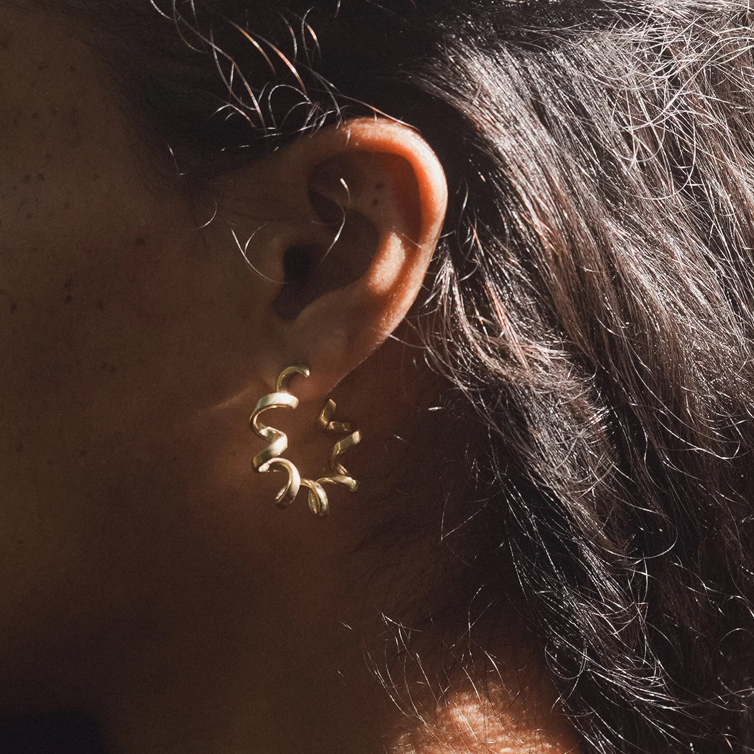 Landline Hoop Earrings