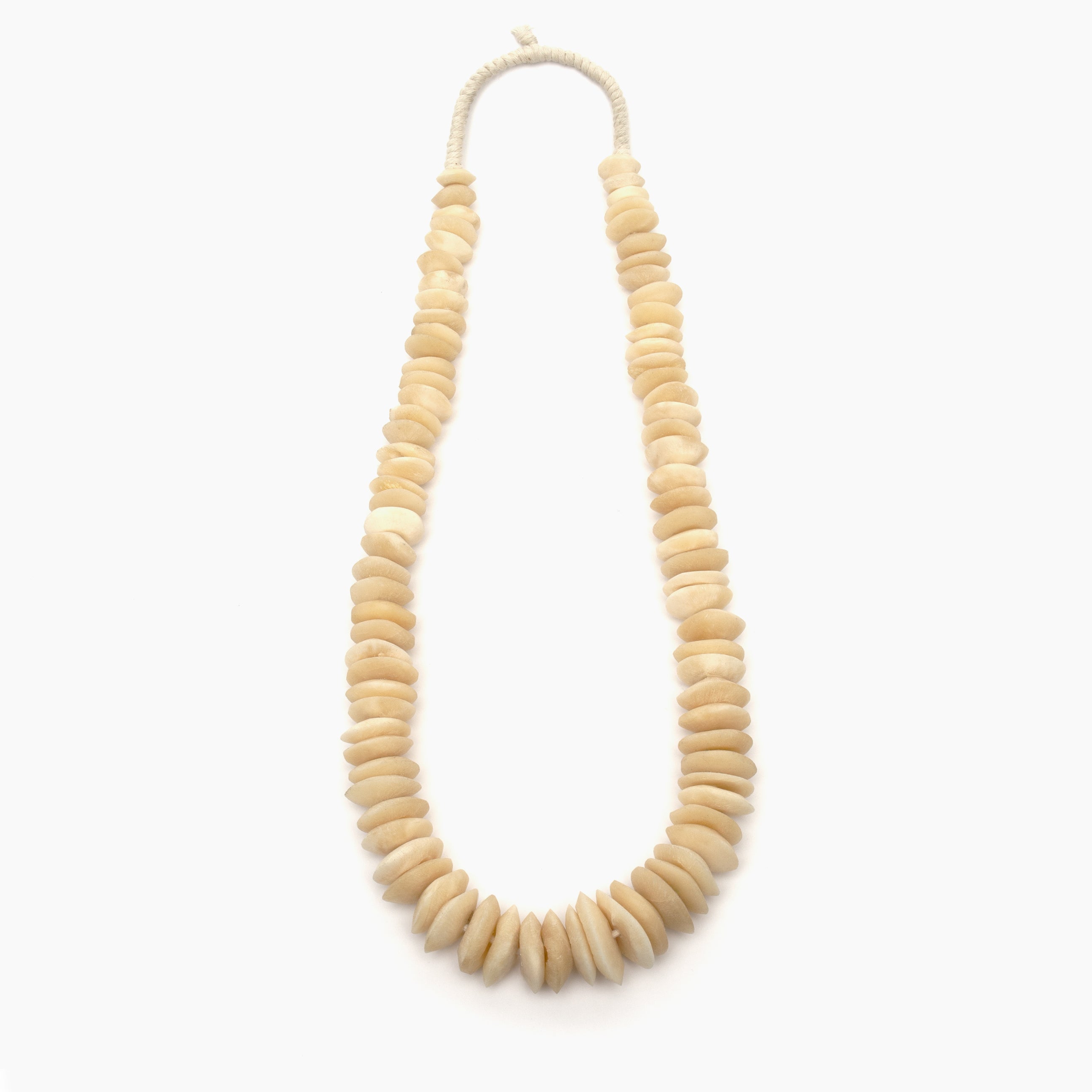 Strand of Large Camel Bone Beads from Nigeria