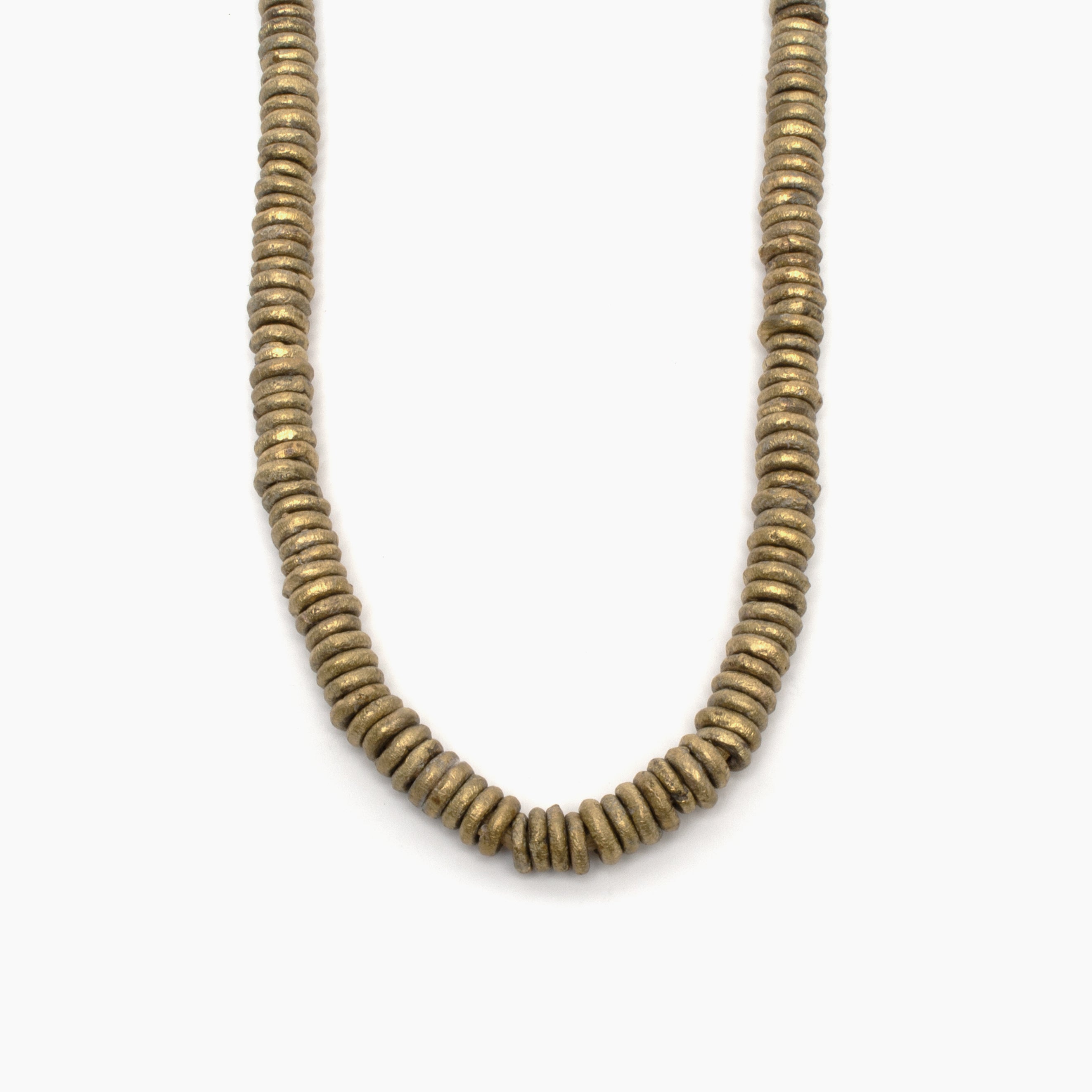 Strand of Brass Rings from Nigeria