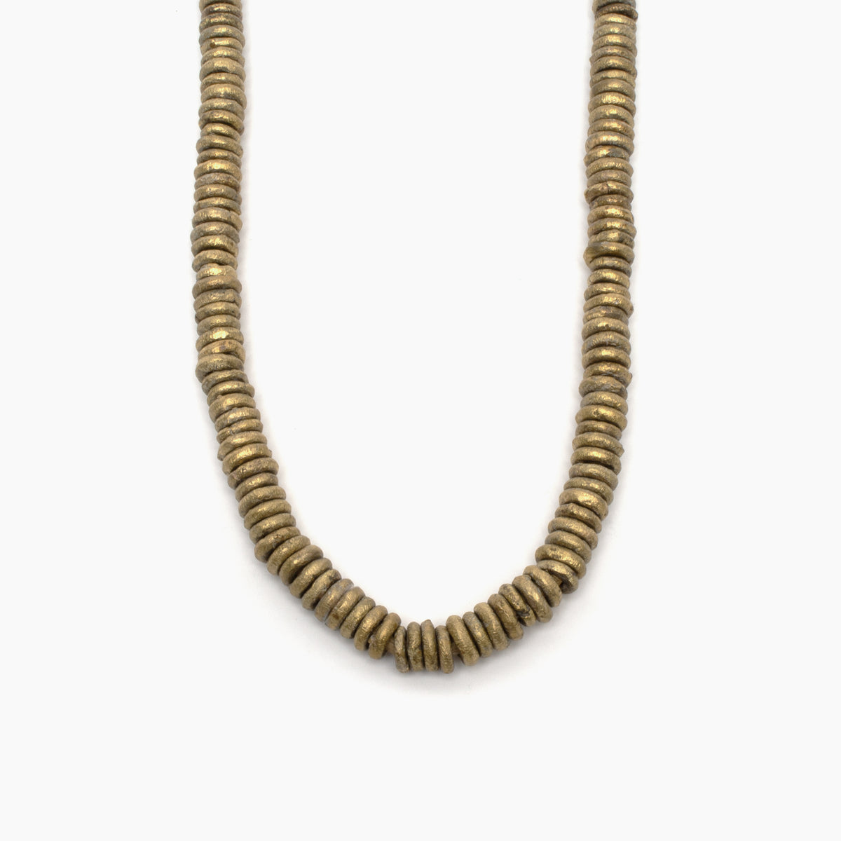 Strand of Brass Rings from Nigeria