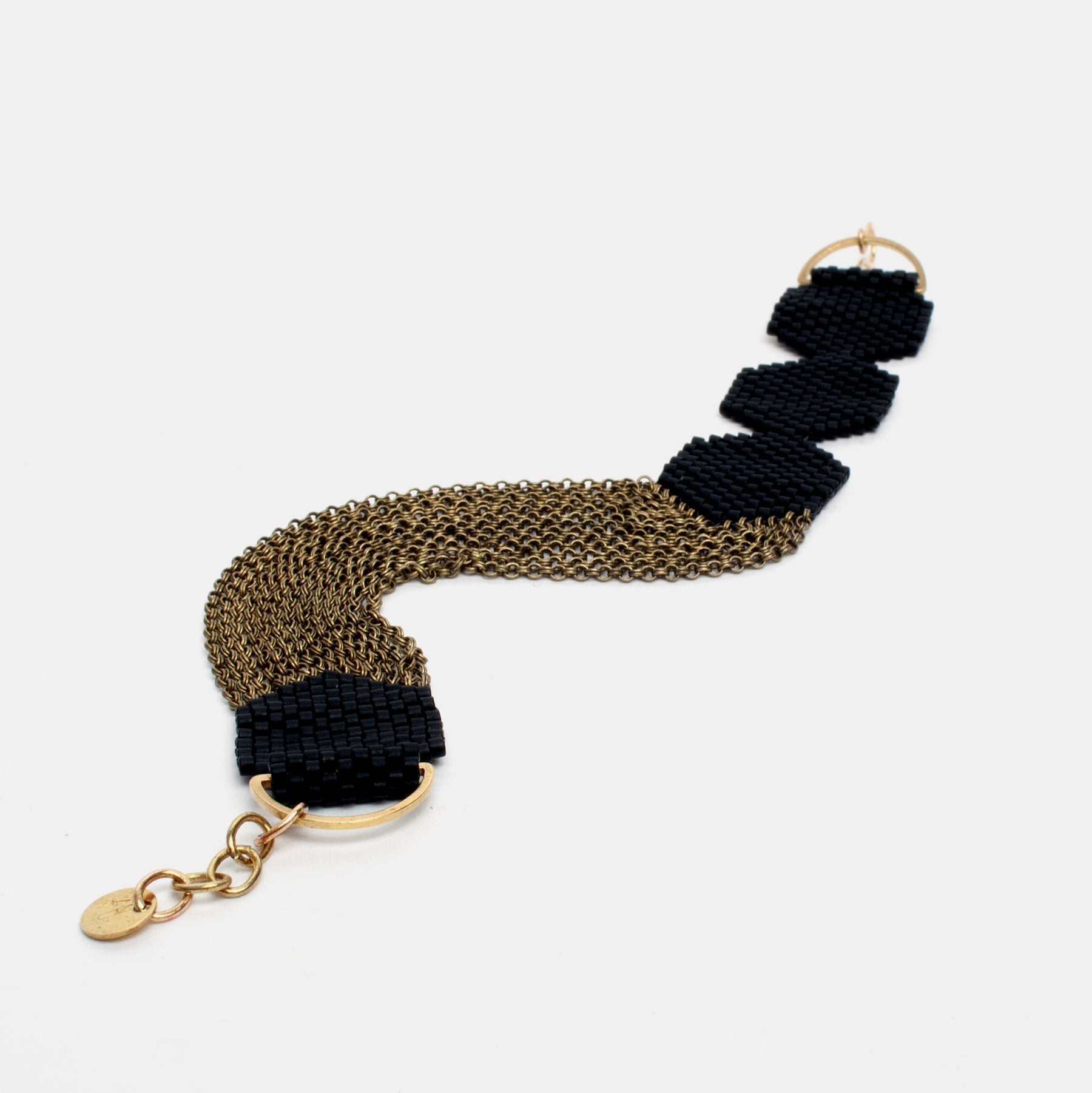 Row Bracelet in Black