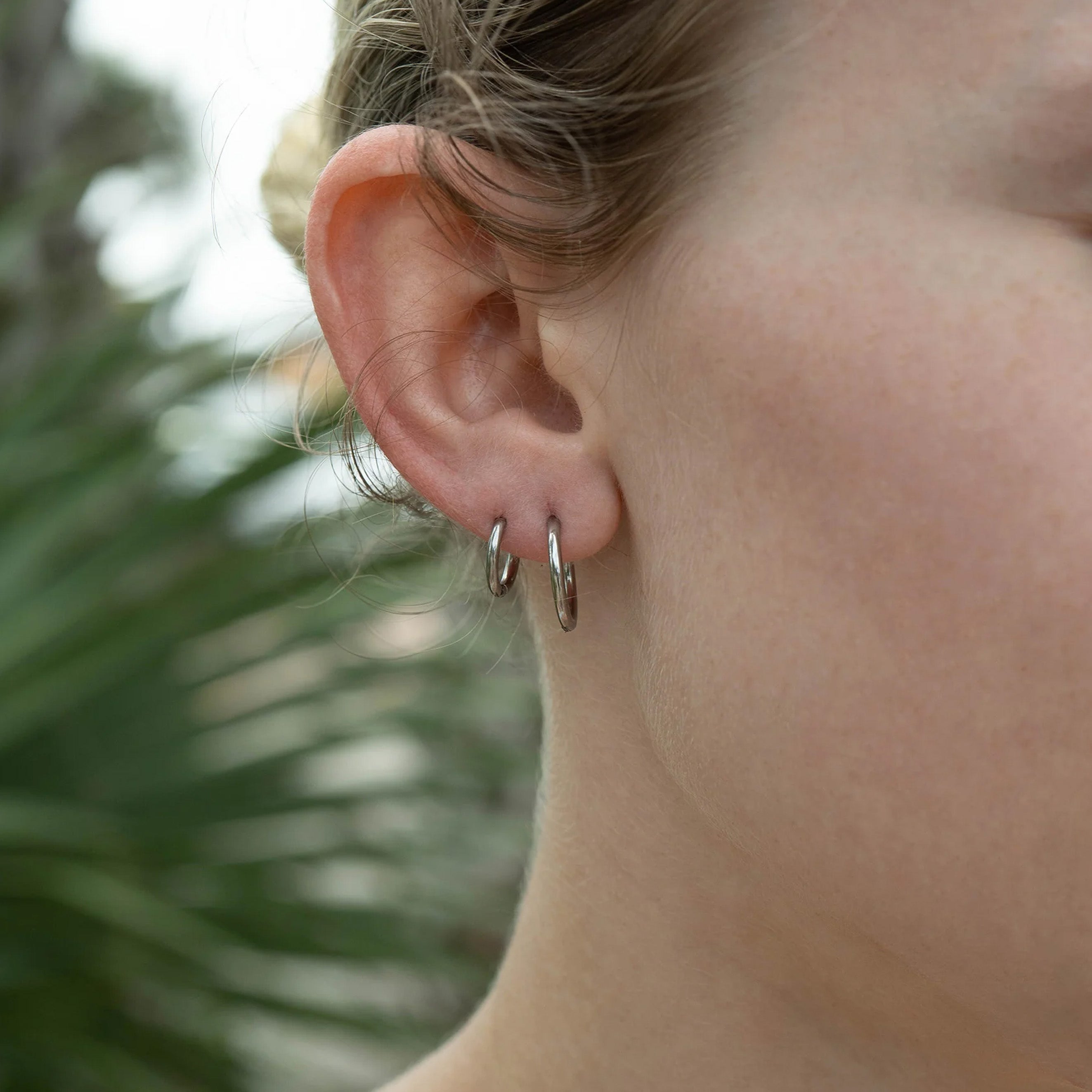 Surgical Stainless Steel Classic Huggie Hoop Earrings