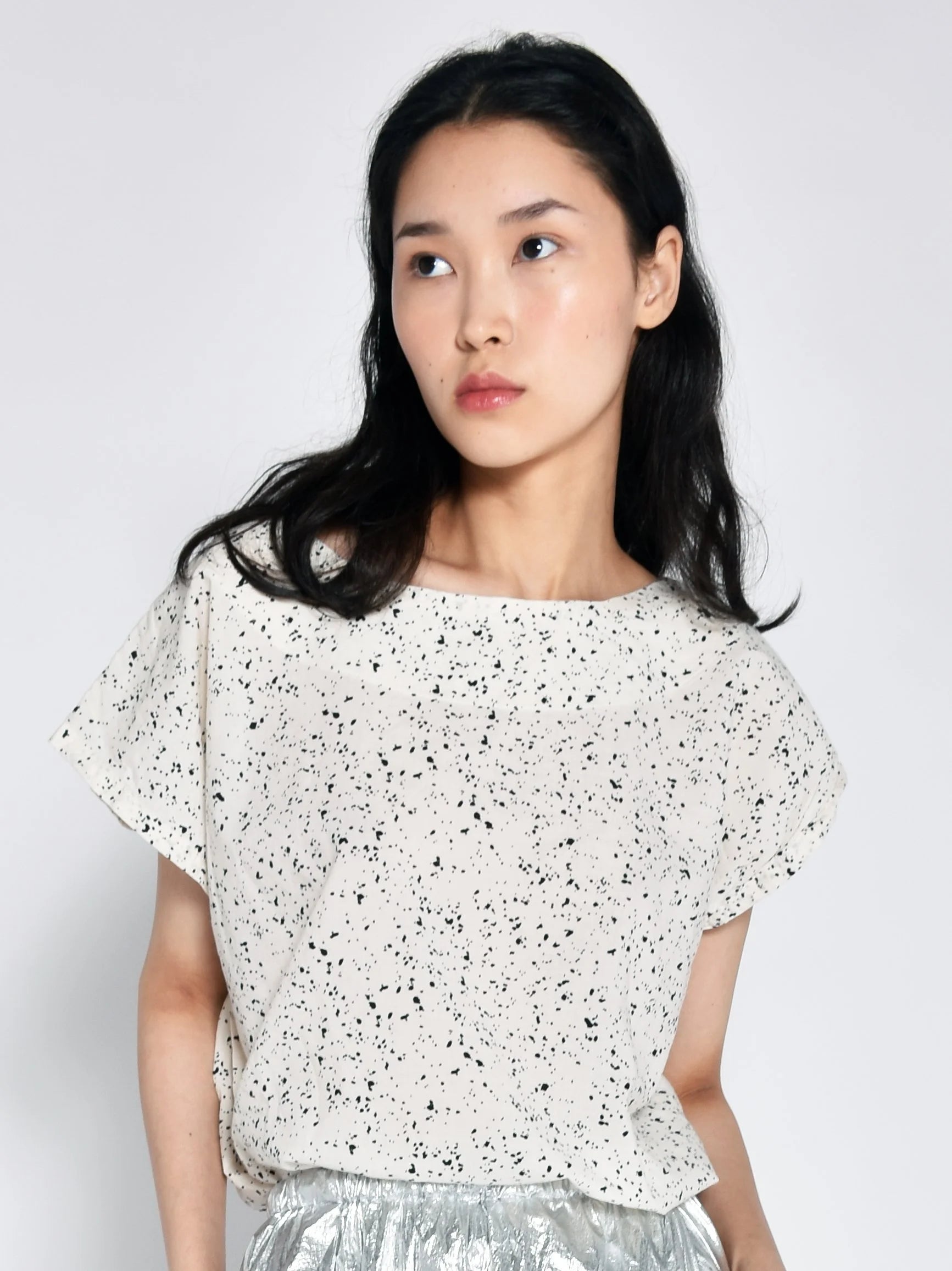Tunic in Cream Speckle