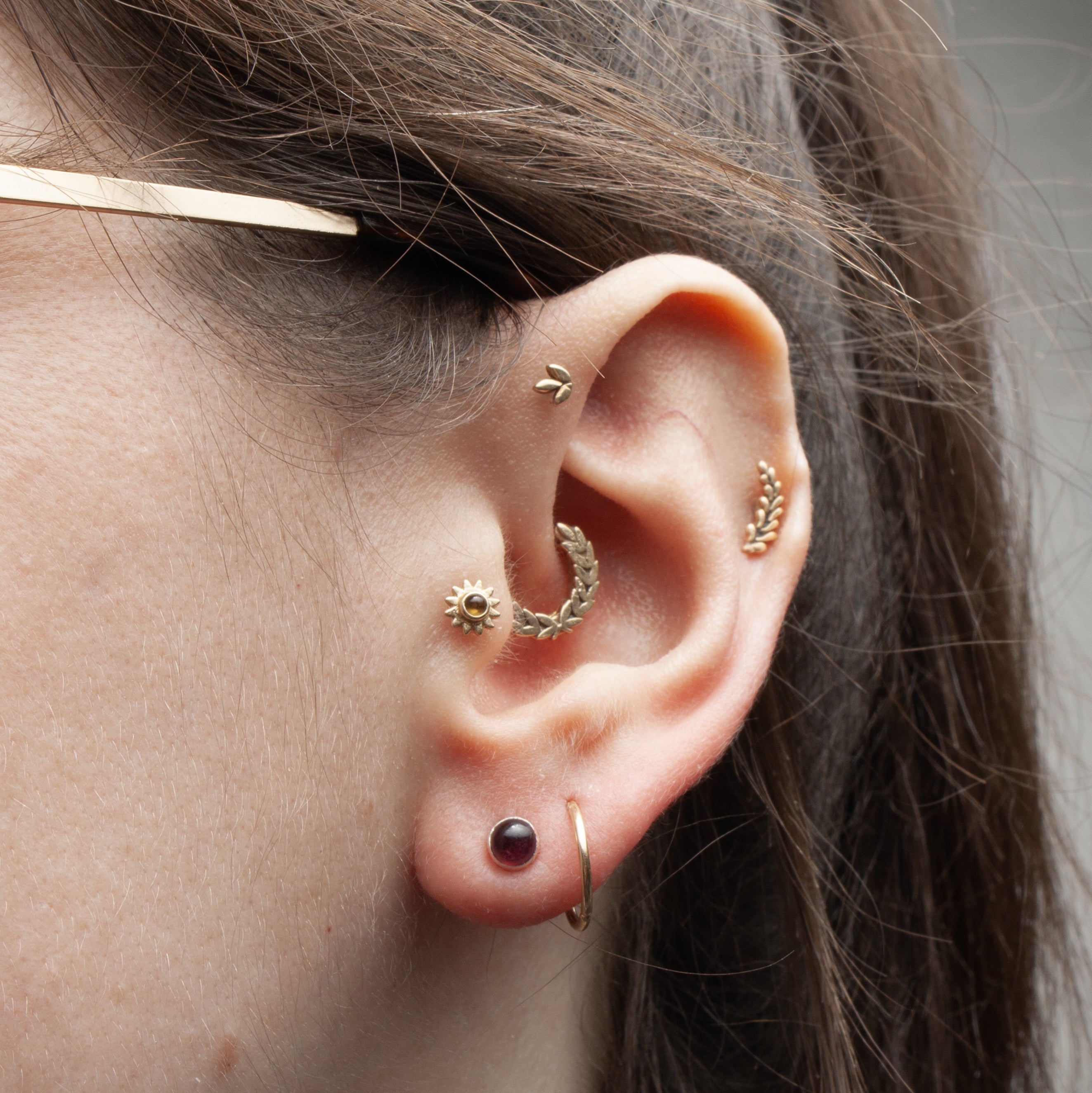 Gemstone Stud Earrings