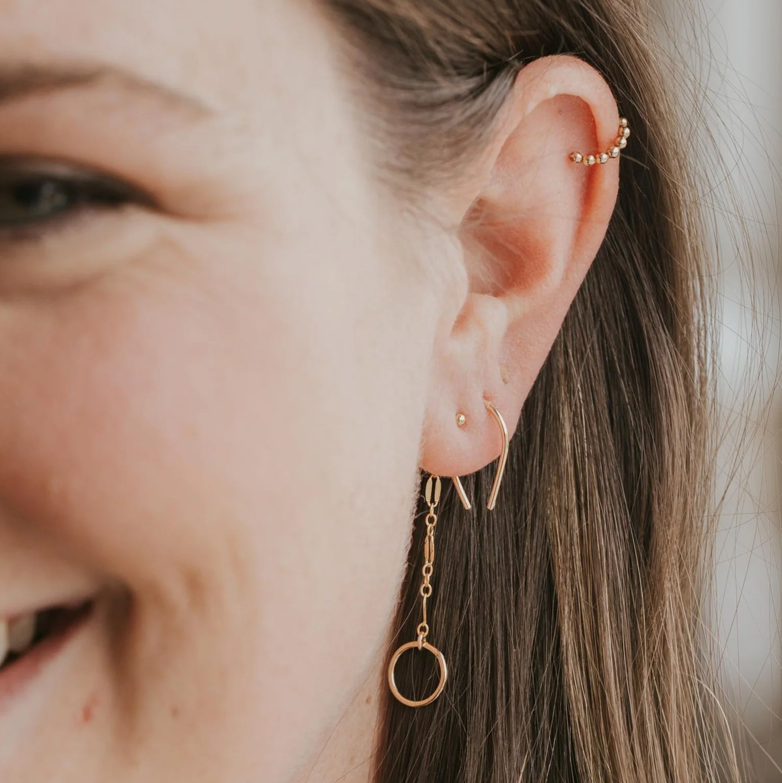 Tiny Horseshoe Earrings