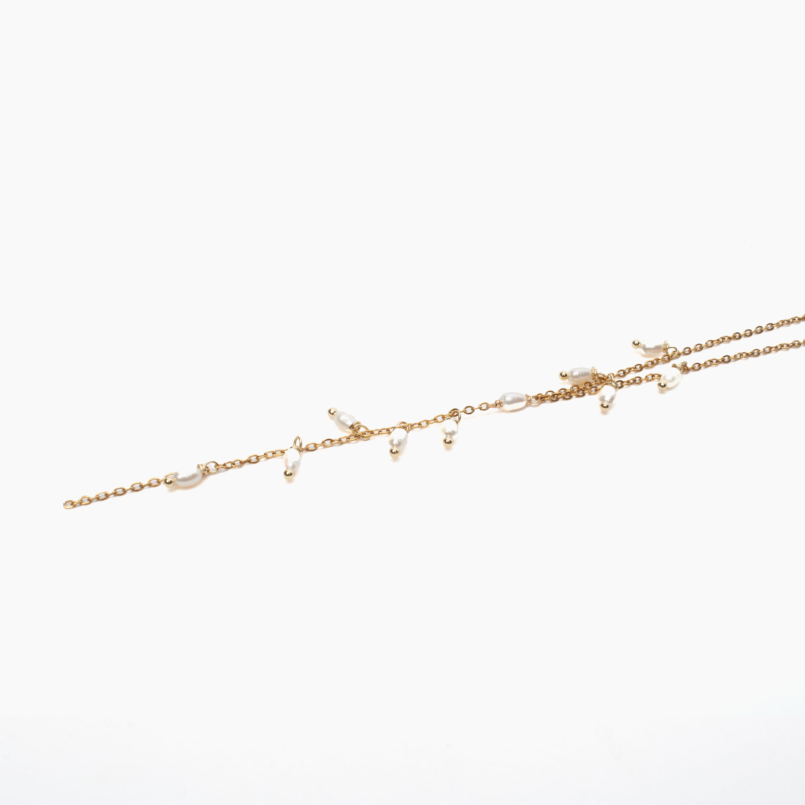 Delicate Gemstone Lariat Necklace