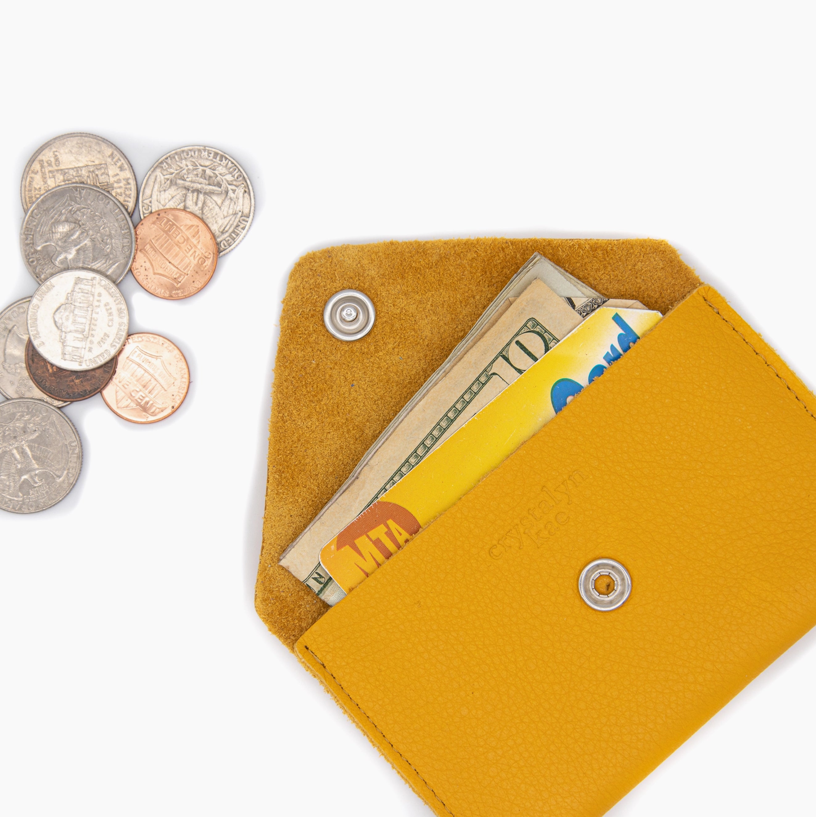 Upcycled Small Leather Wallet