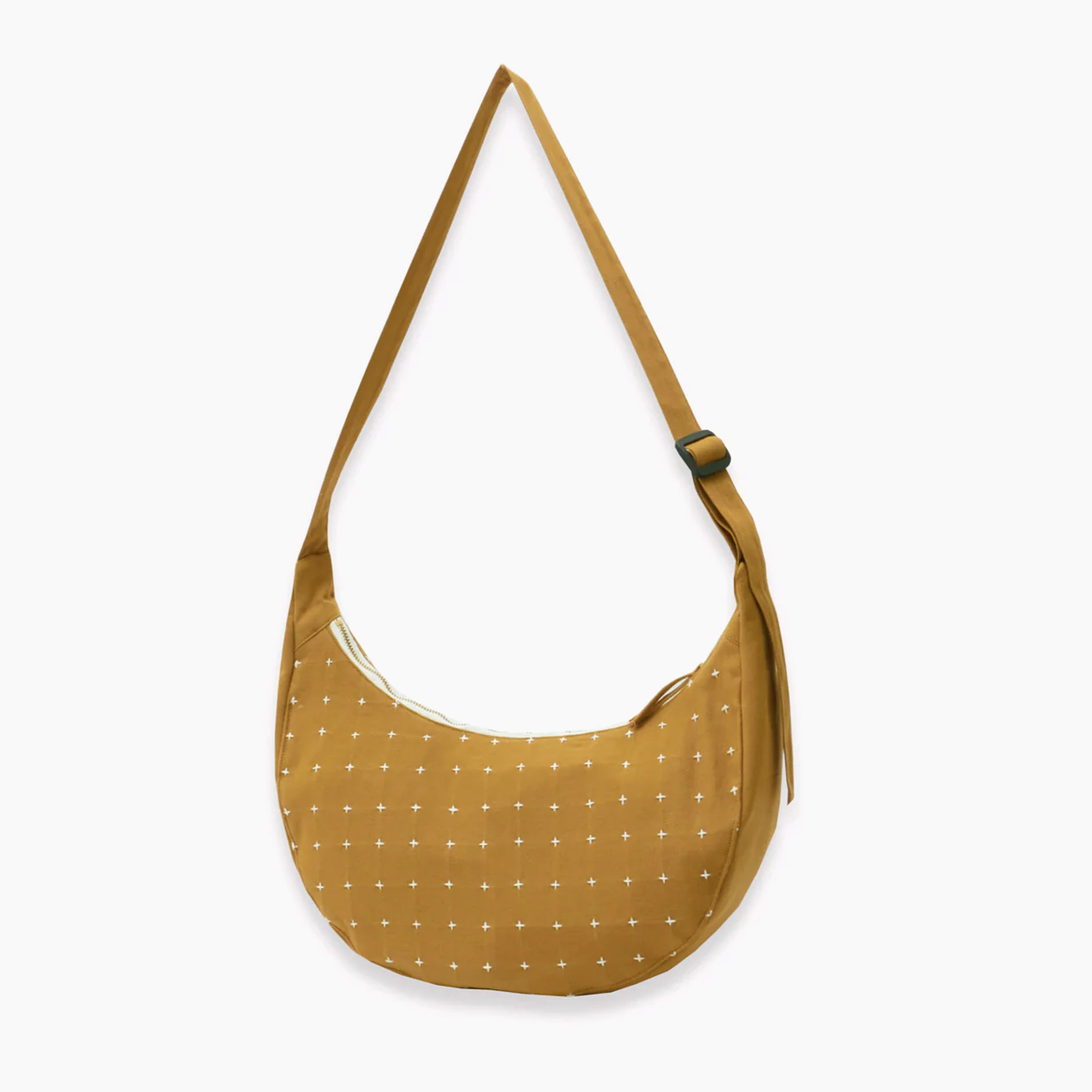 Cross-Stitch Crescent Bag