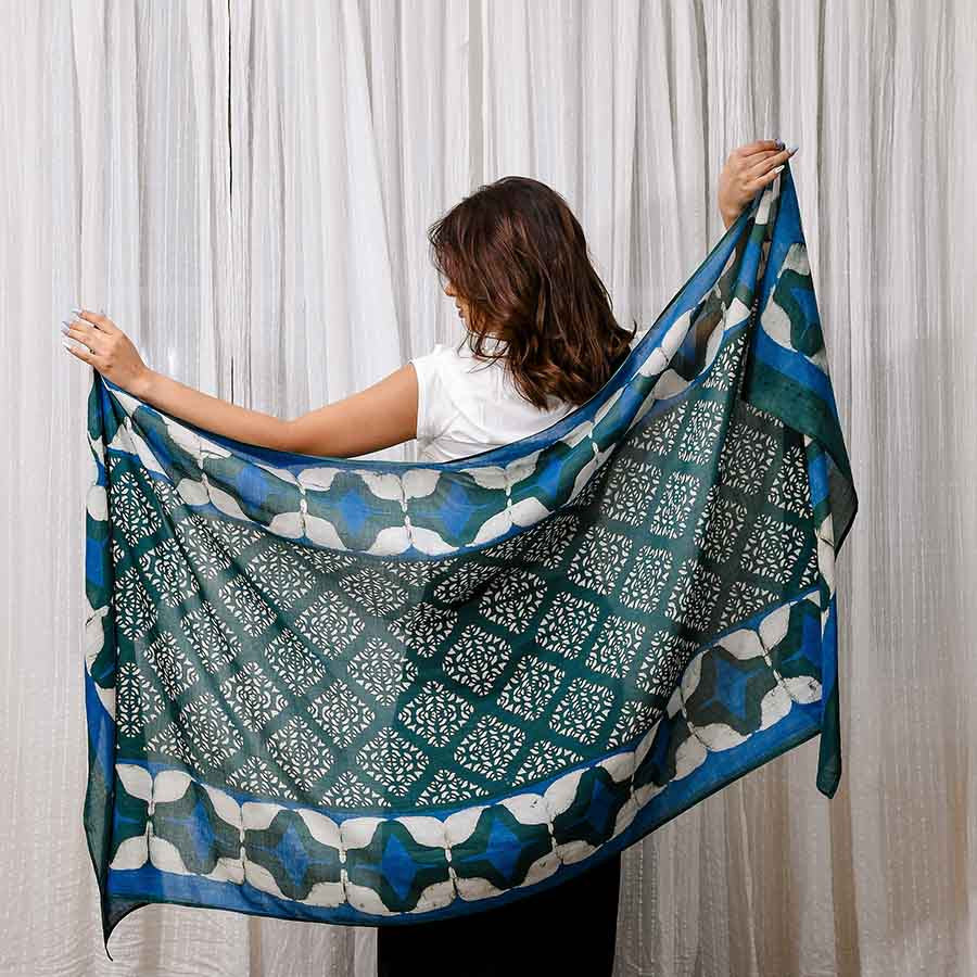 Ethereal Cotton & Silk Scarf