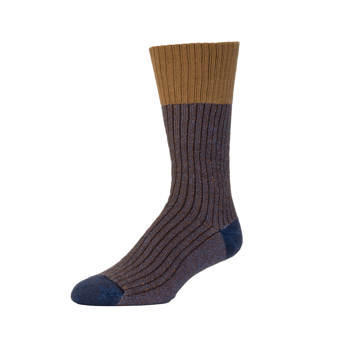 Slub Effect Cushioned Boot Sock