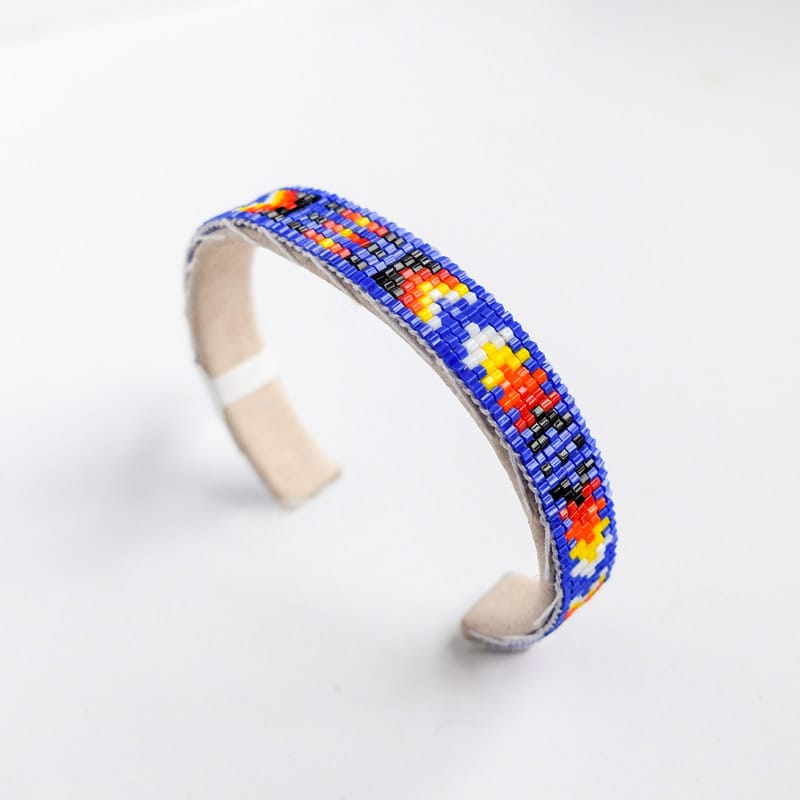 Small Royal Blue Navajo Beaded Bracelet