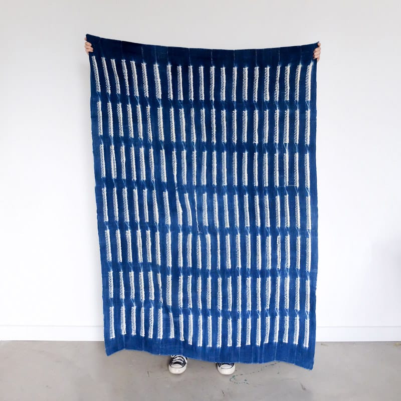 Burkina Faso Indigo with Arrow Bars