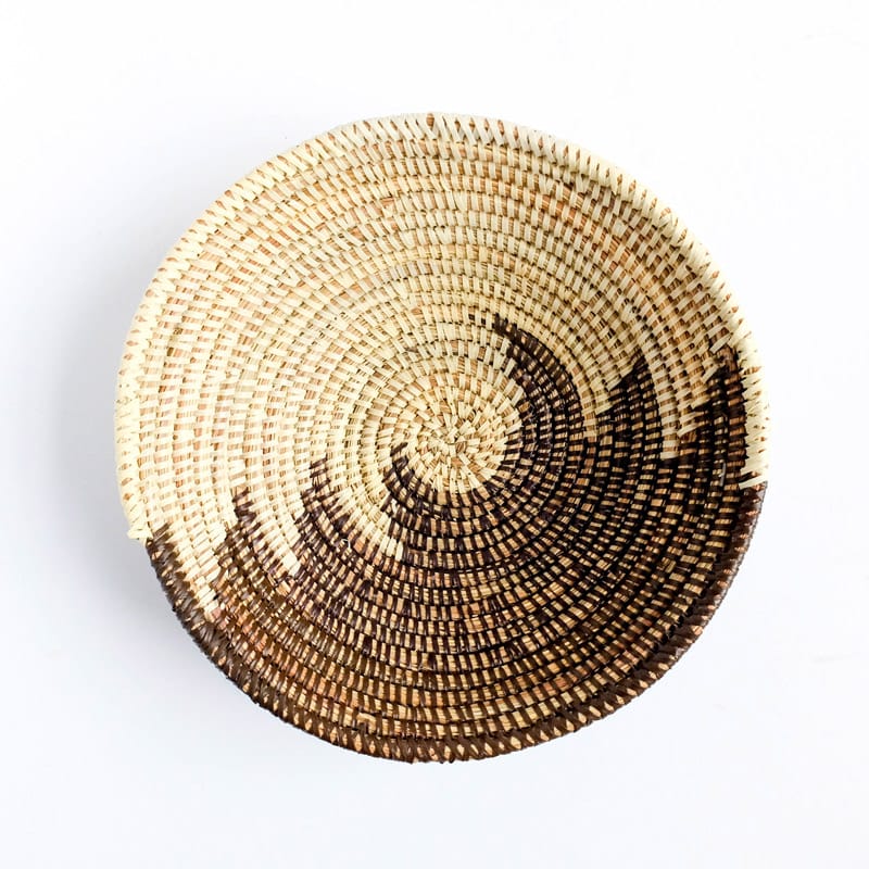 Small Senegal Basket in Natural and Brown